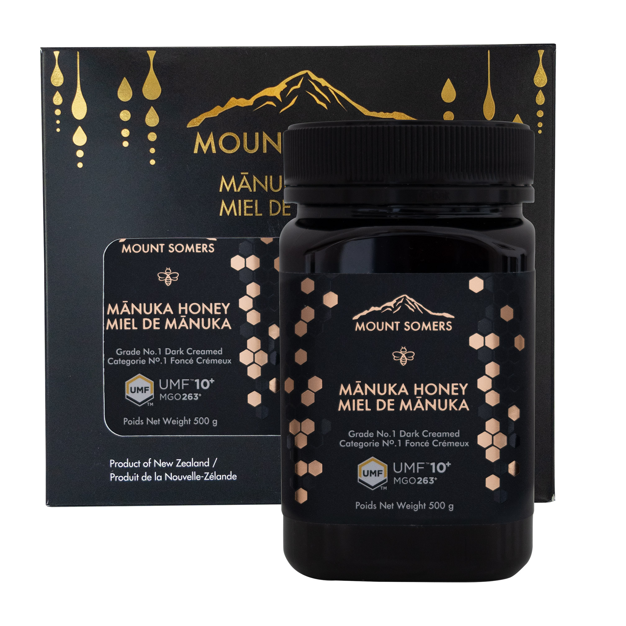 Mount Somers Manuka Honey UMF10+ MGO 263, 2 × 500 g