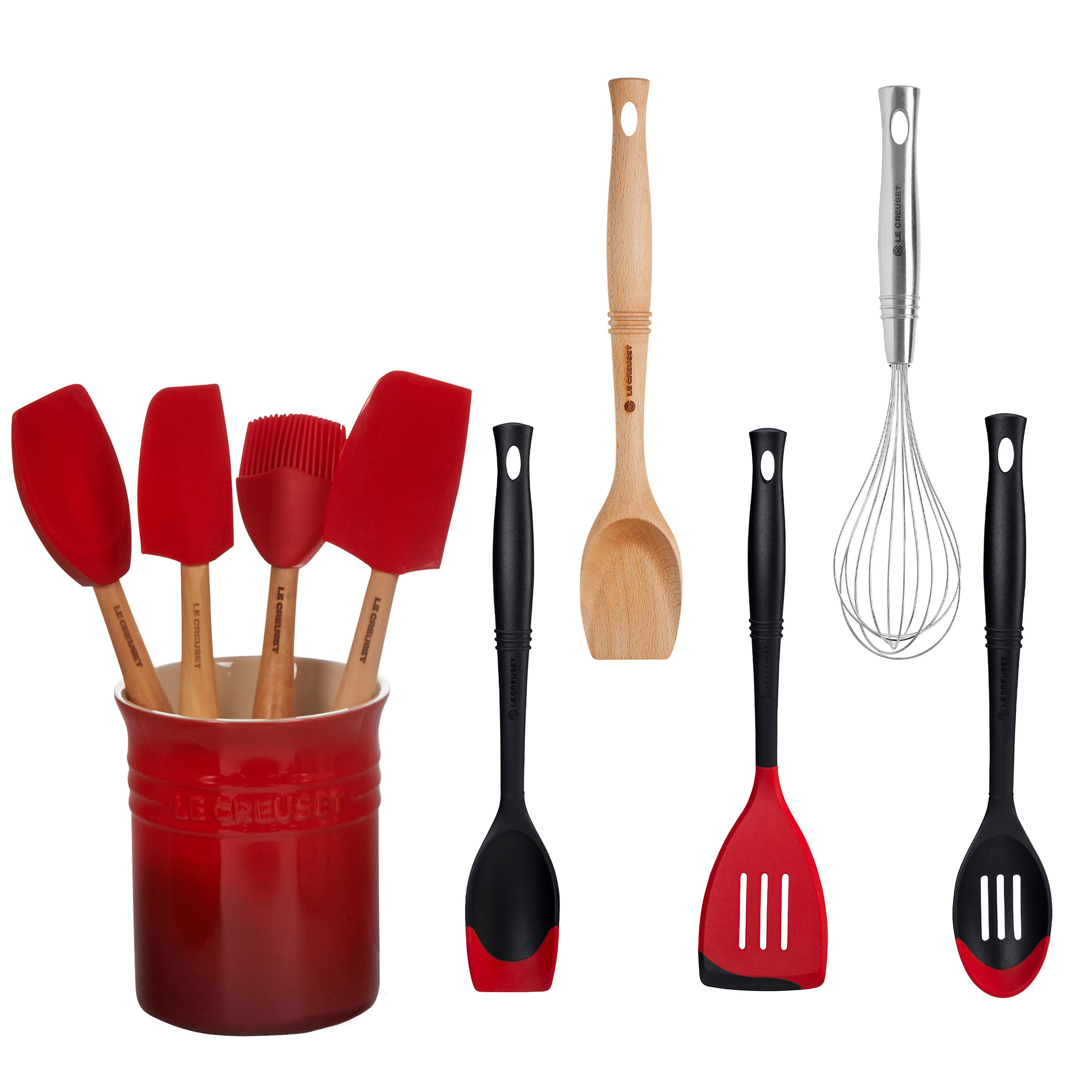 Le Creuset Kitchen Tools & Crock, Set of 10