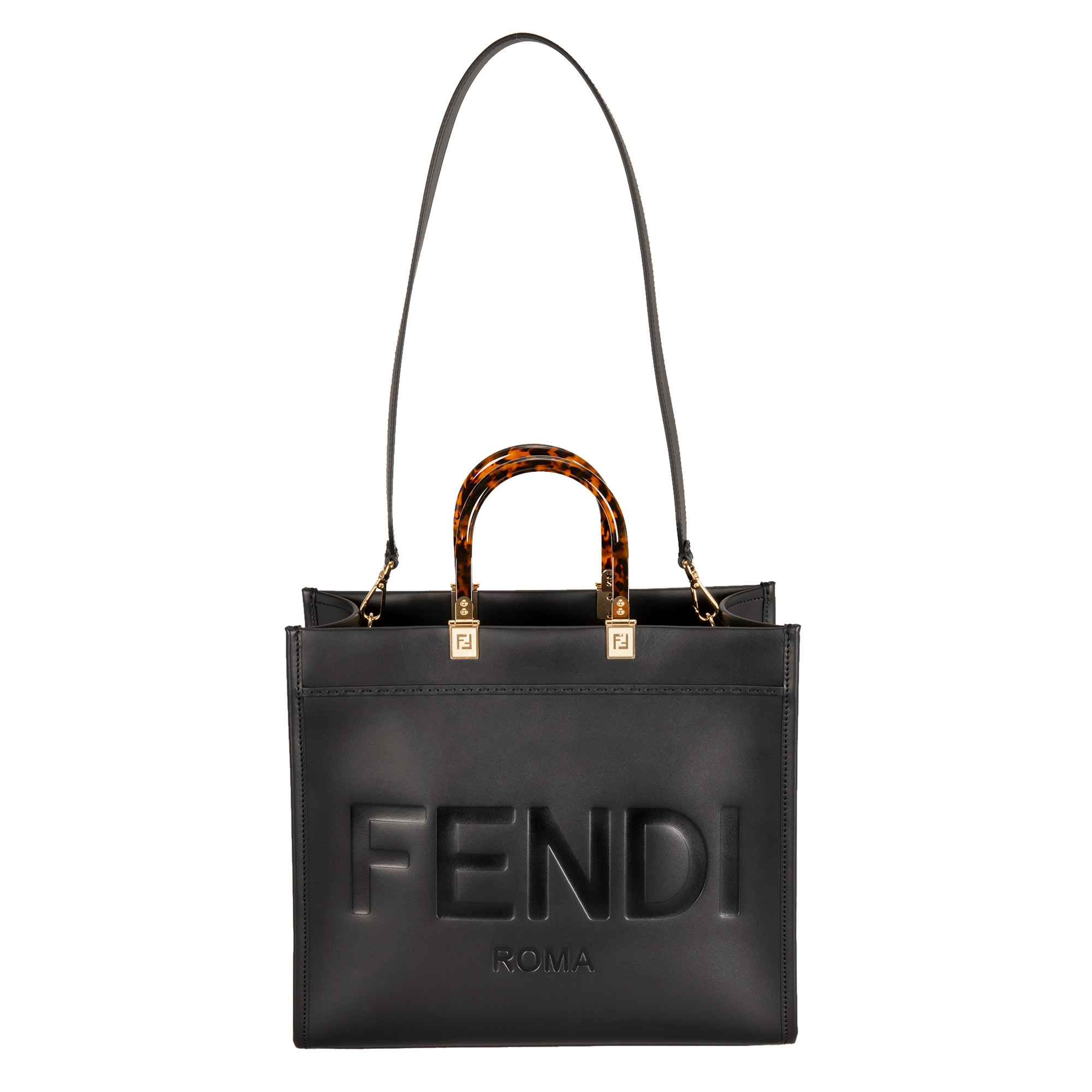 Fendi Sunshine Med Vit King Bag, Black | Costco