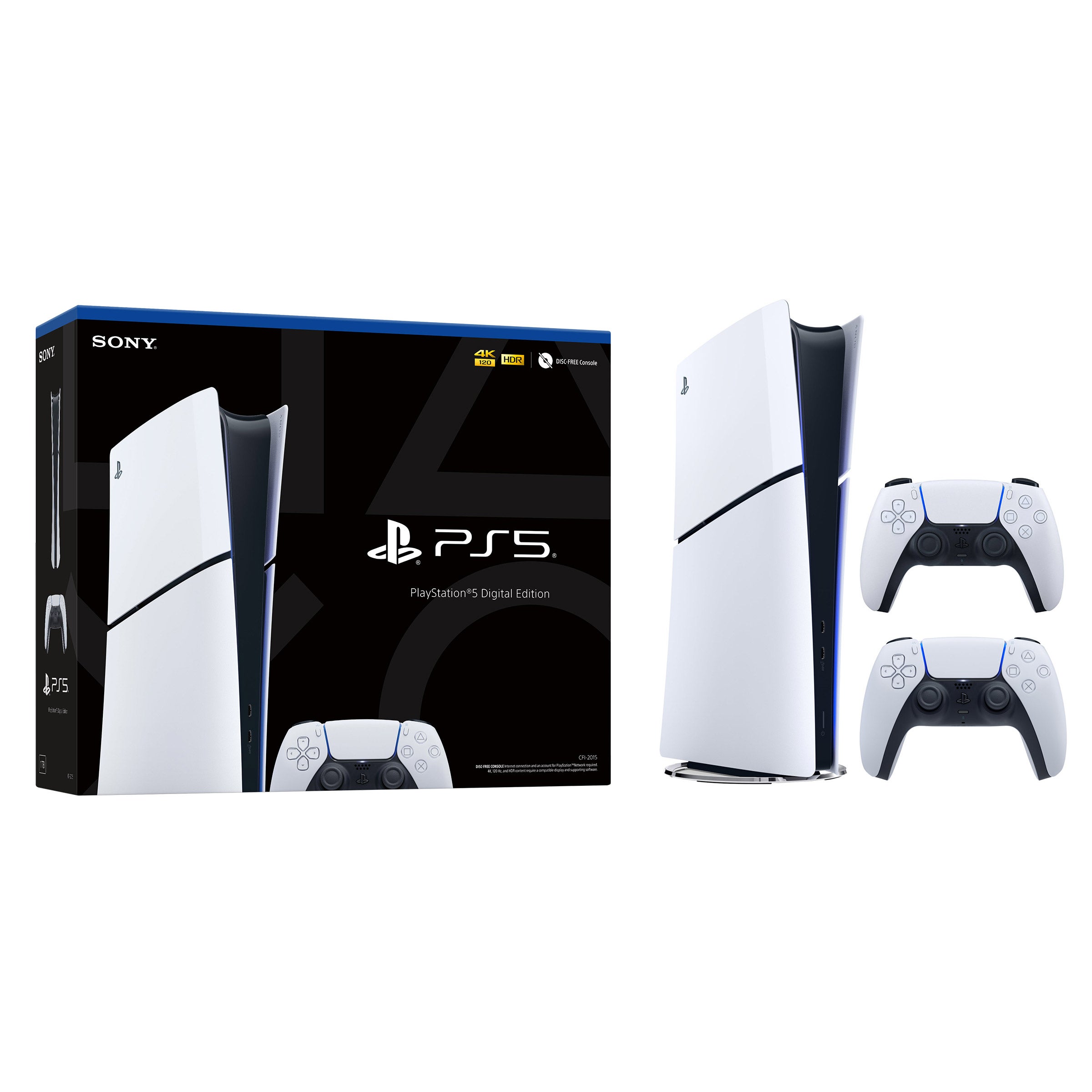 Sony Playstation 5 Digital Slim Console & DualSense Controller 