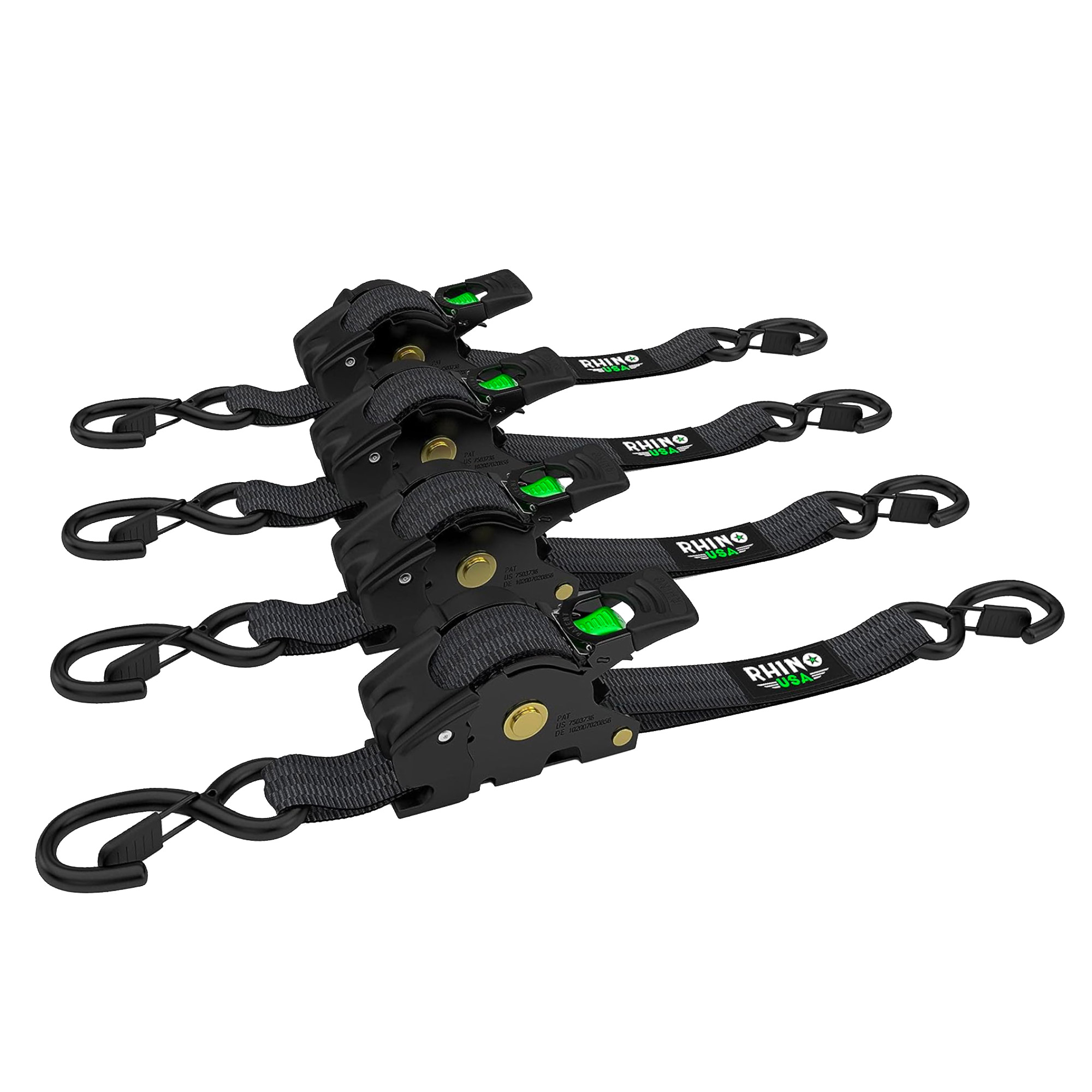 Rhino USA Retractable Ratchet Straps 4-pack | Costco