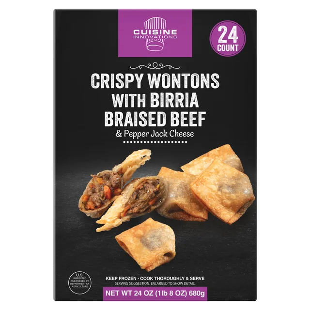 CUISINE INNOVATIONS BRAISED BEEF WONTONS 24 OUNCES