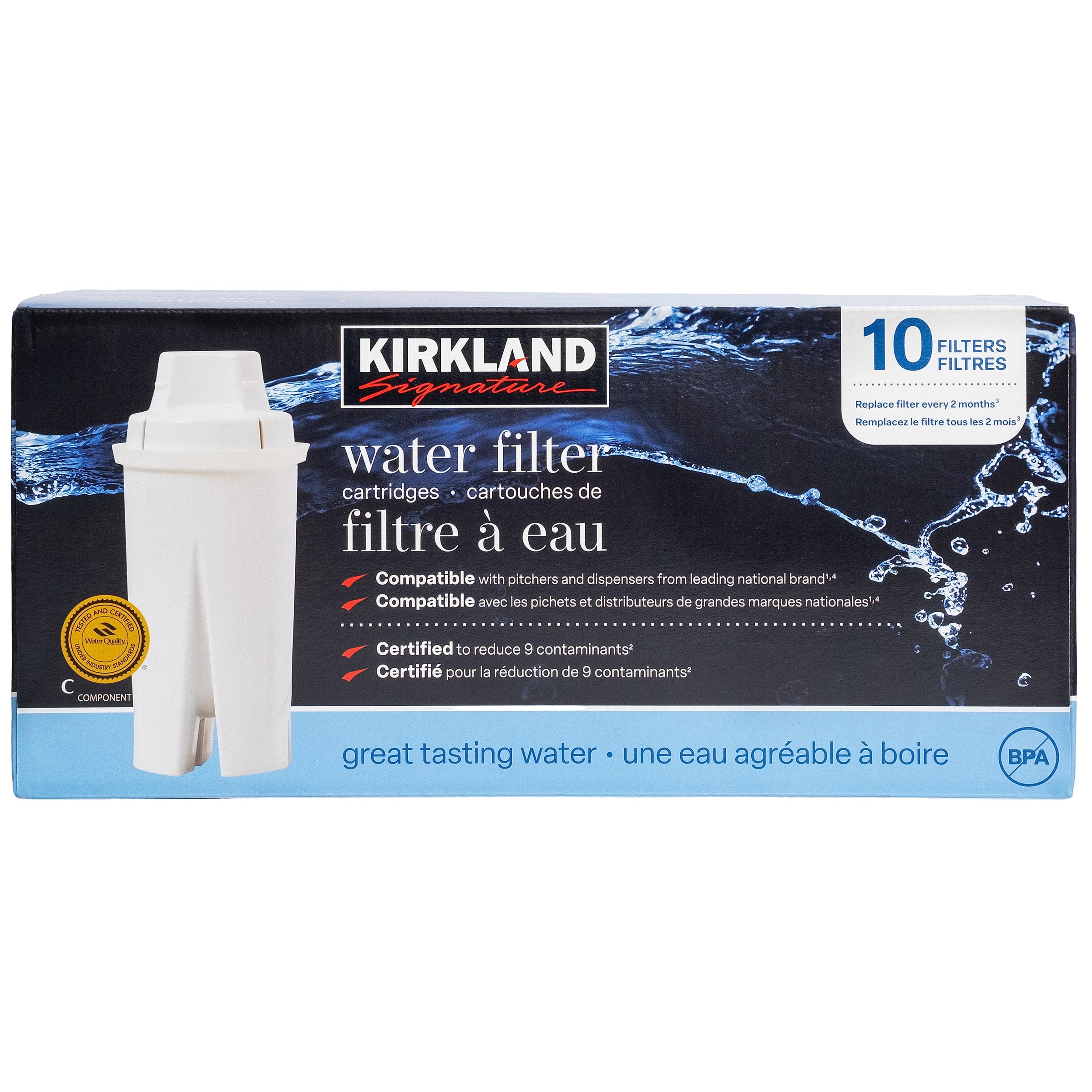 コストコ　Kirkland Signature ウォーターウインドウ Kirkland Signature Water Filter Cartridge, 10-pack set | Costco
