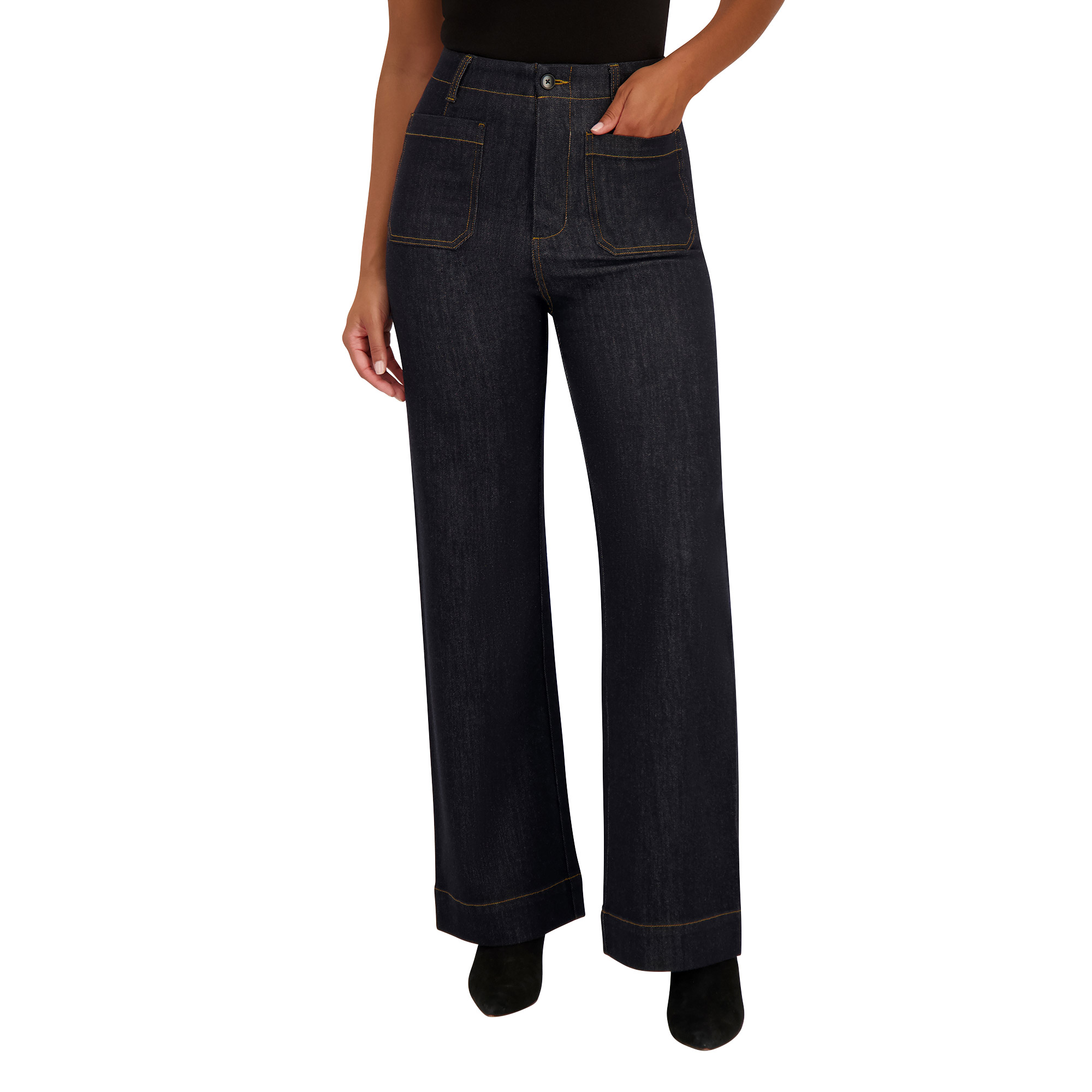 Vigoss Women's Wide Leg Trouser Jean