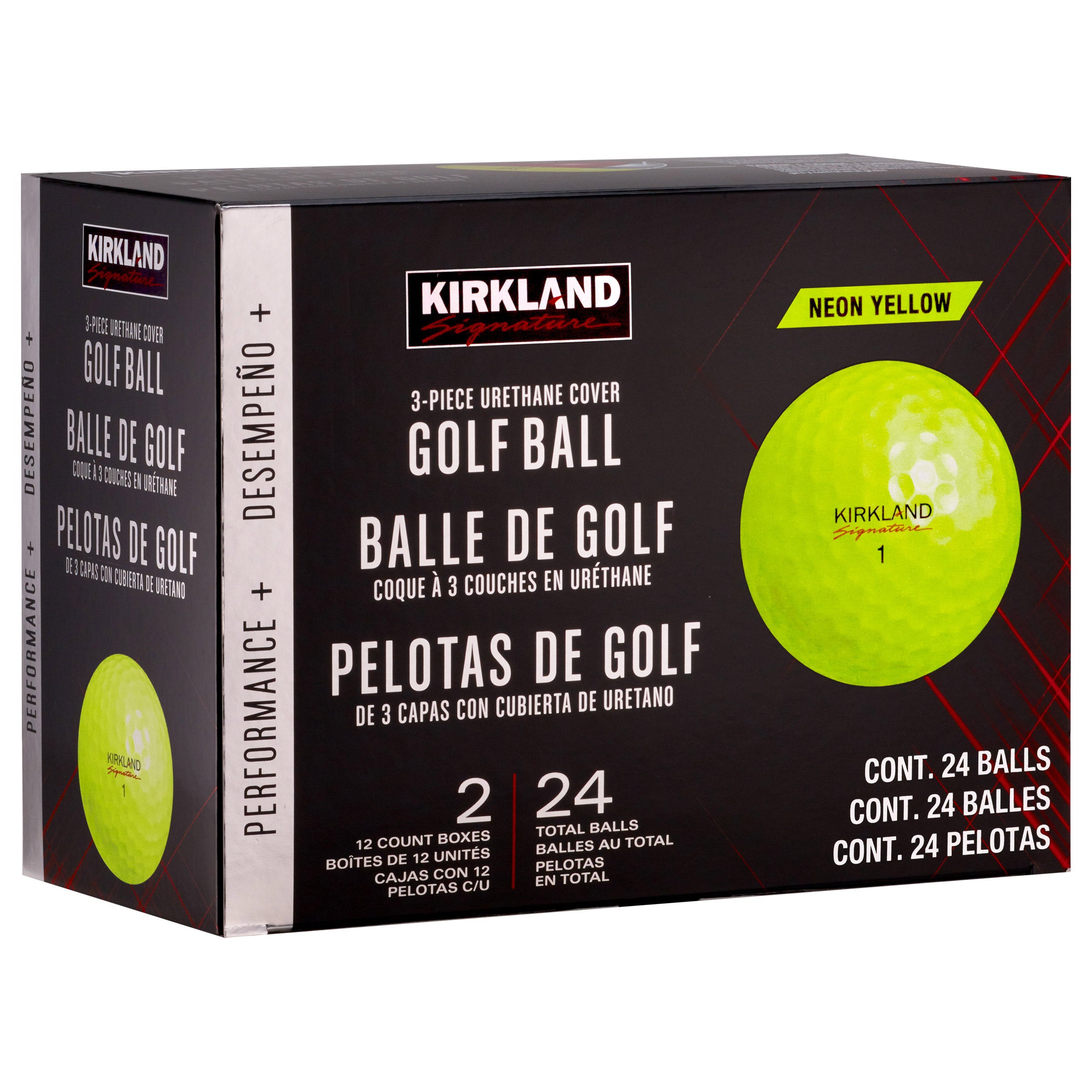 ビッグ･クッション【KIRKLAND】カークランド Kirkland Yellow Signature Performance Plus - 1 Dozen - Golf Ball