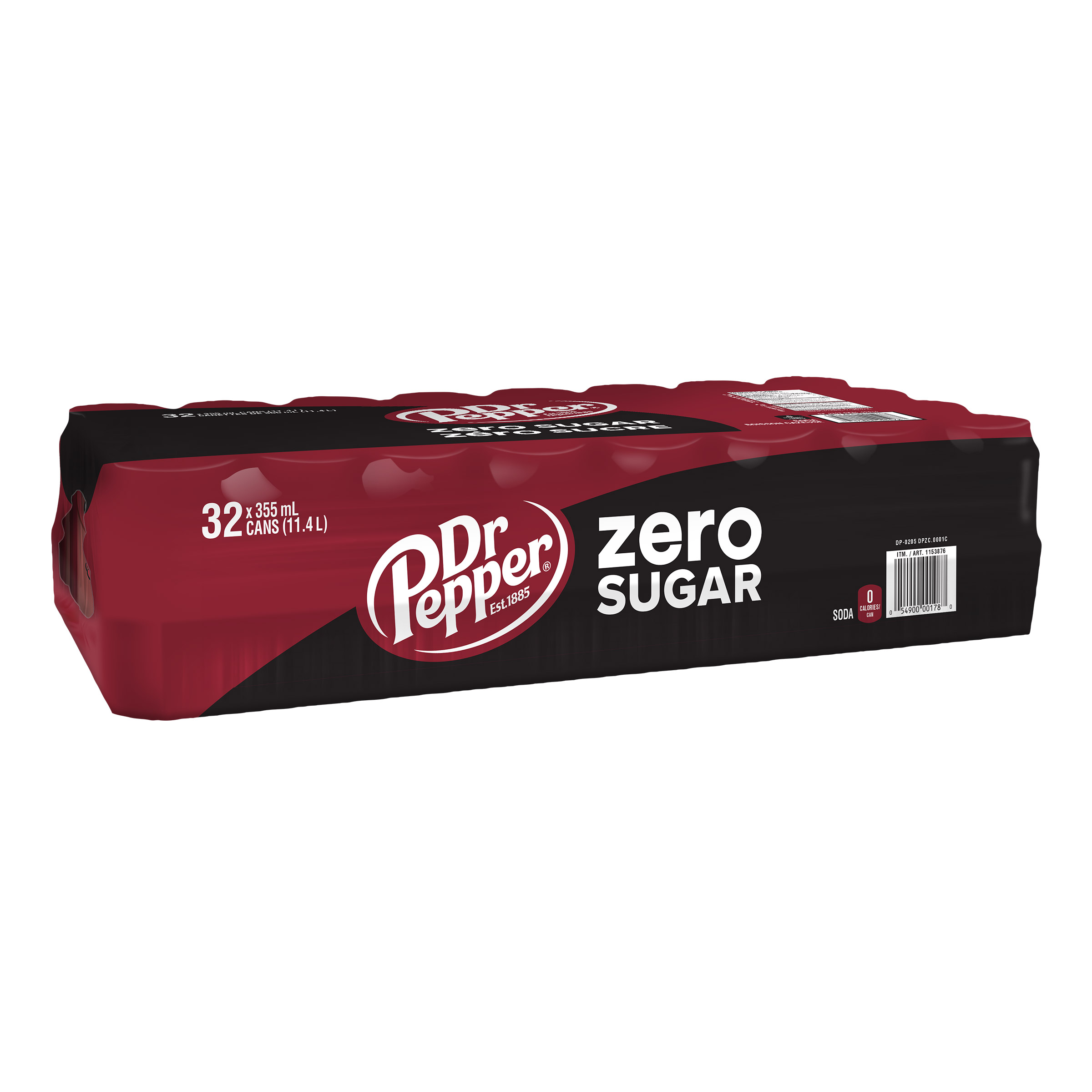 Dr Pepper Zero, 355 mL 32-pack