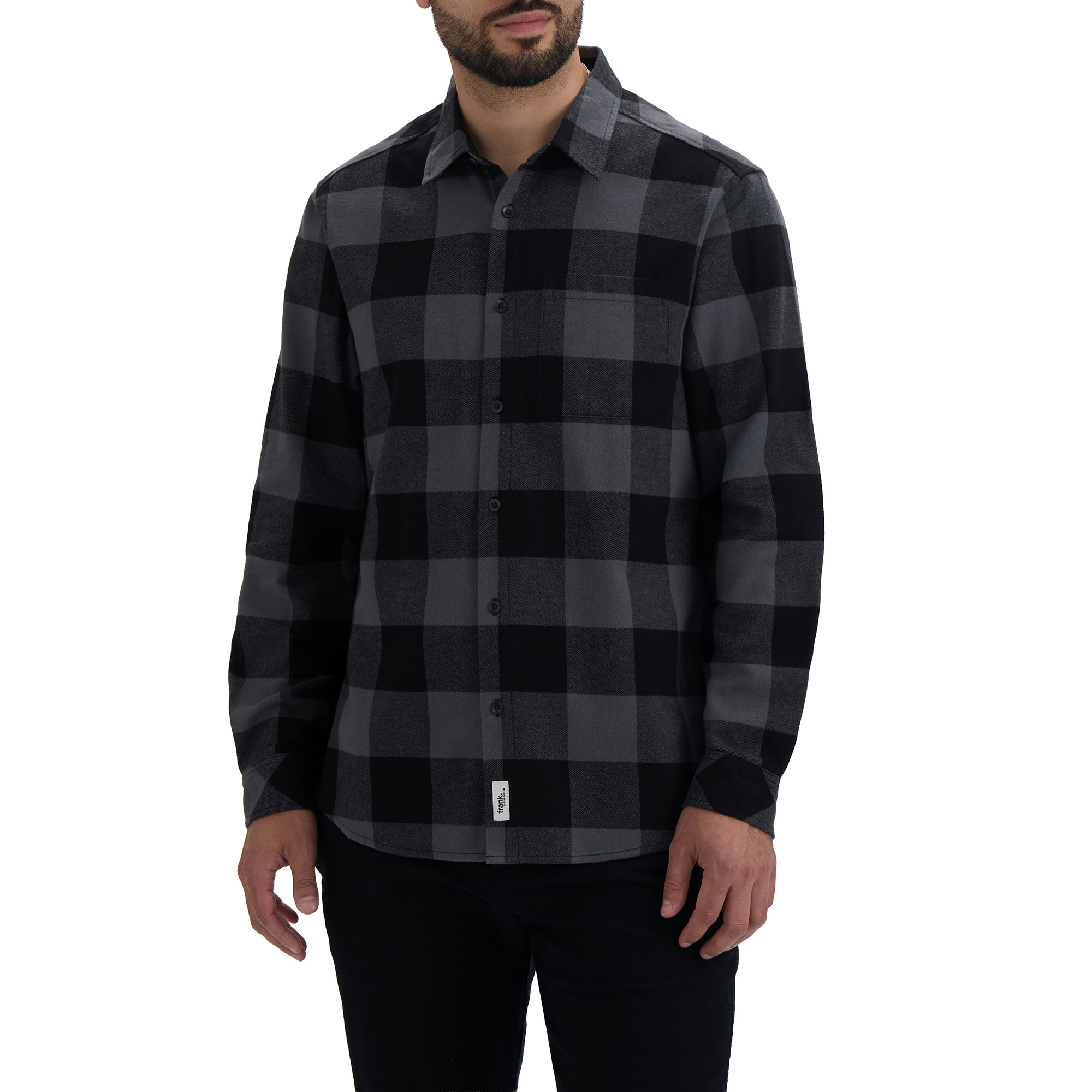 frank. by Frank And Oak Men's Long Sleeve Flannel Shirt