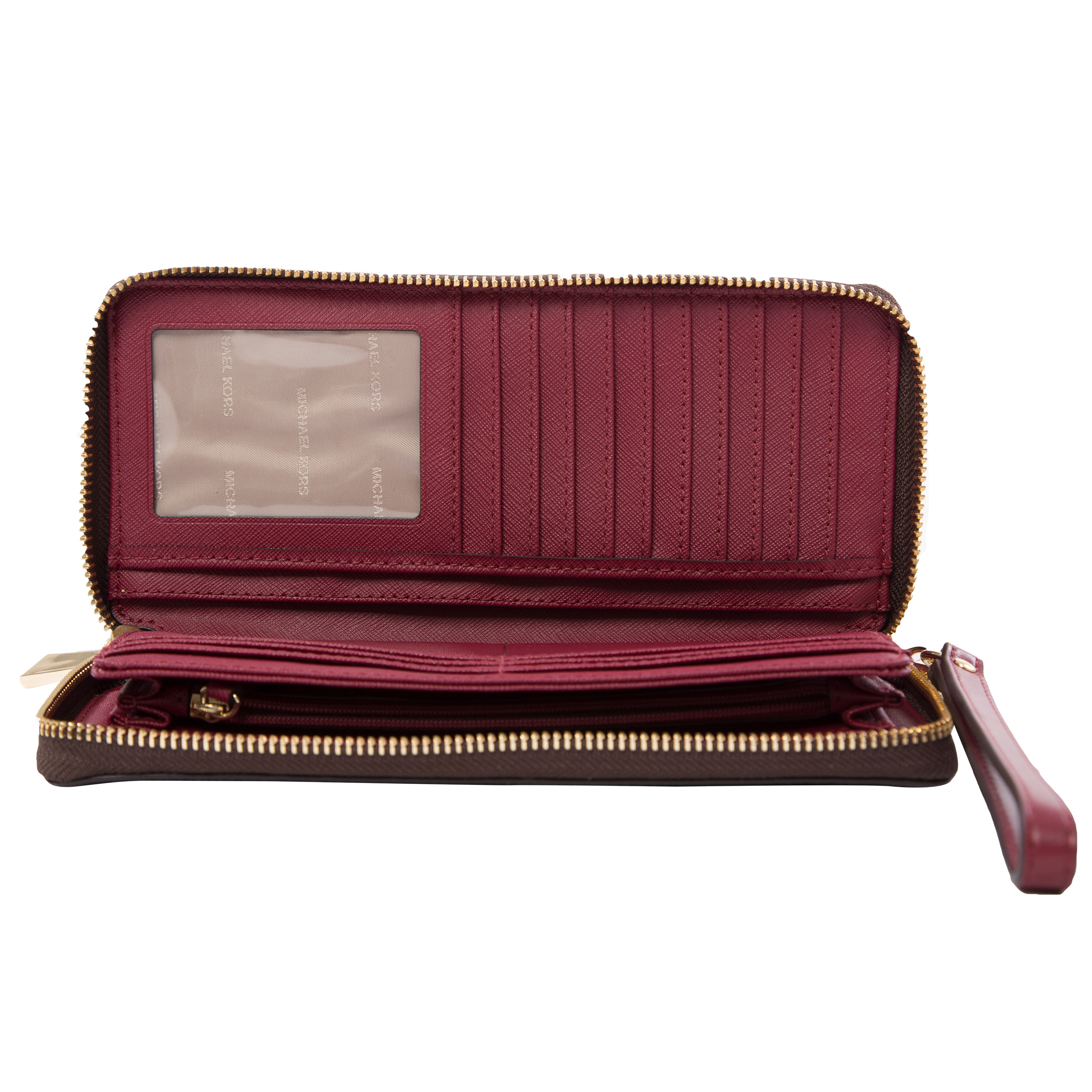 KAYENTA ウオレット Michael Kors Continental Wallet, Brown/Mulberry | Costco
