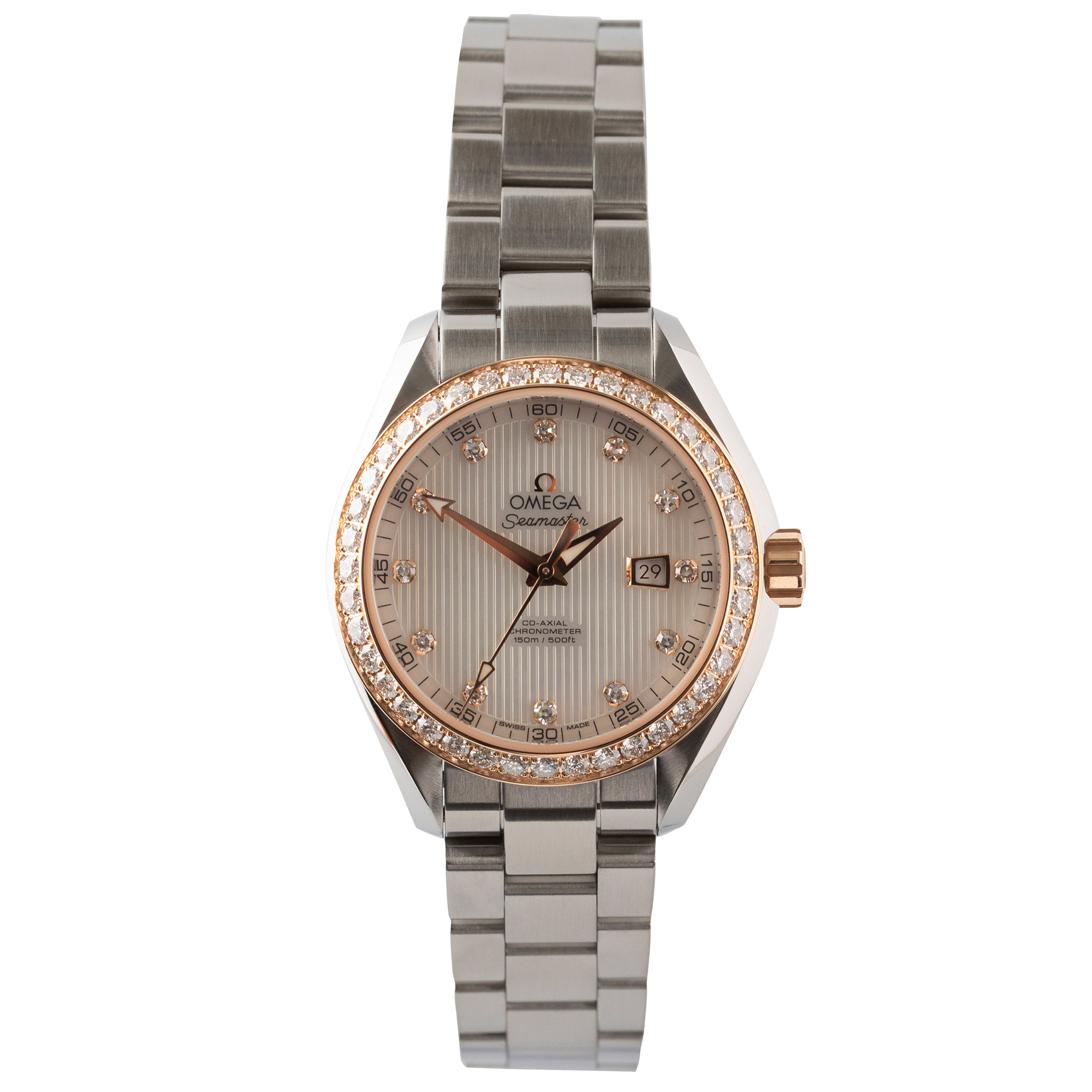 Omega Seamaster Aqua Terra Stainless Steel Ladies Automatic Watch