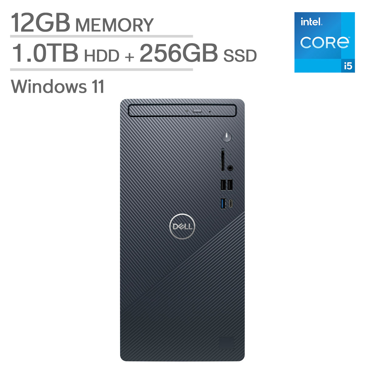 Dell Inspiron Desktop - 12th Gen Intel Core i5-12400 - Windows 11
