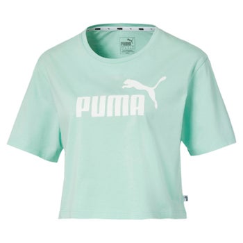 Puma Ladies' Cropped Logo Tee | Costco Puma Ladies' Cropped Logo Tee | Costco