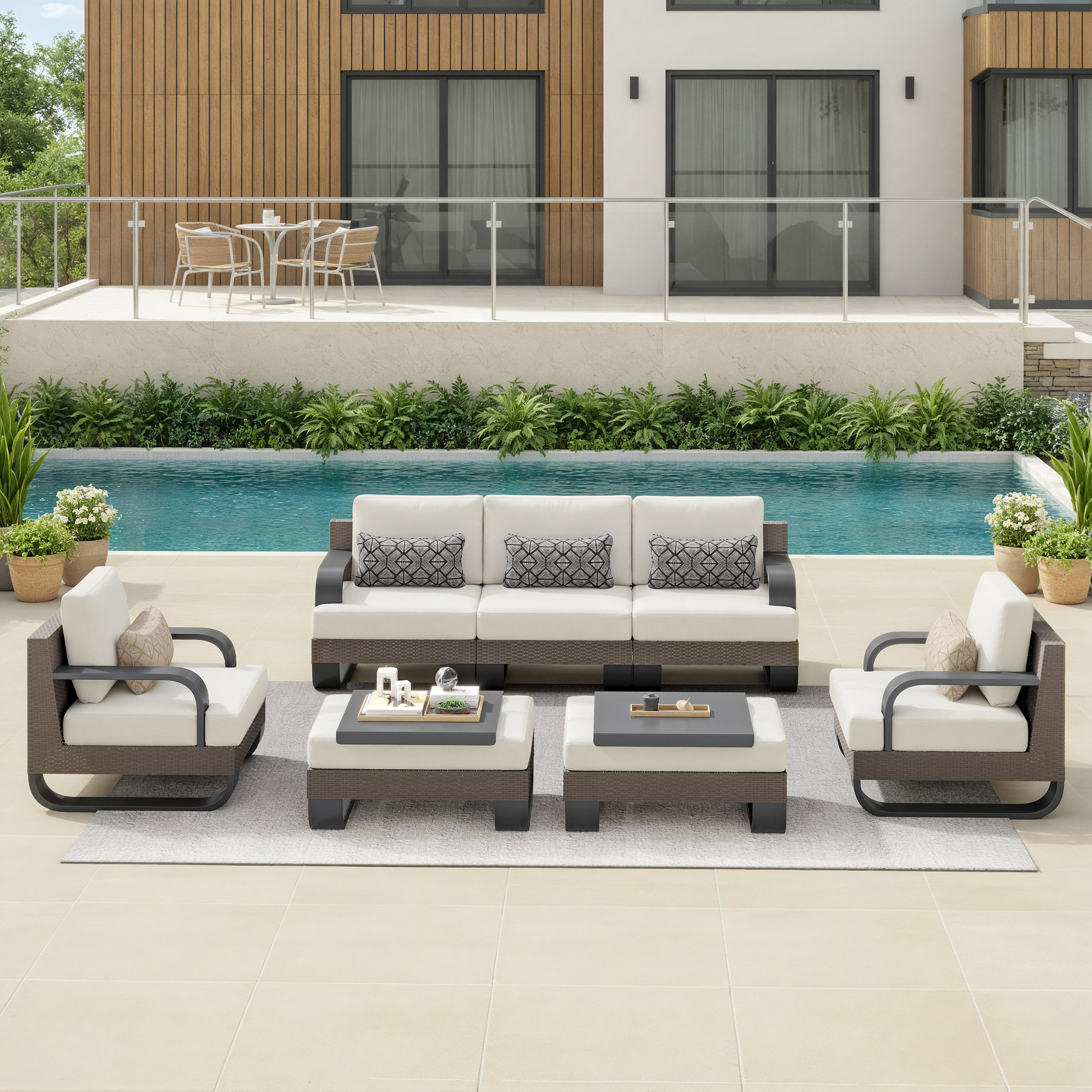 Sirio Pallazzo 7-piece Outdoor Patio Seating Set
