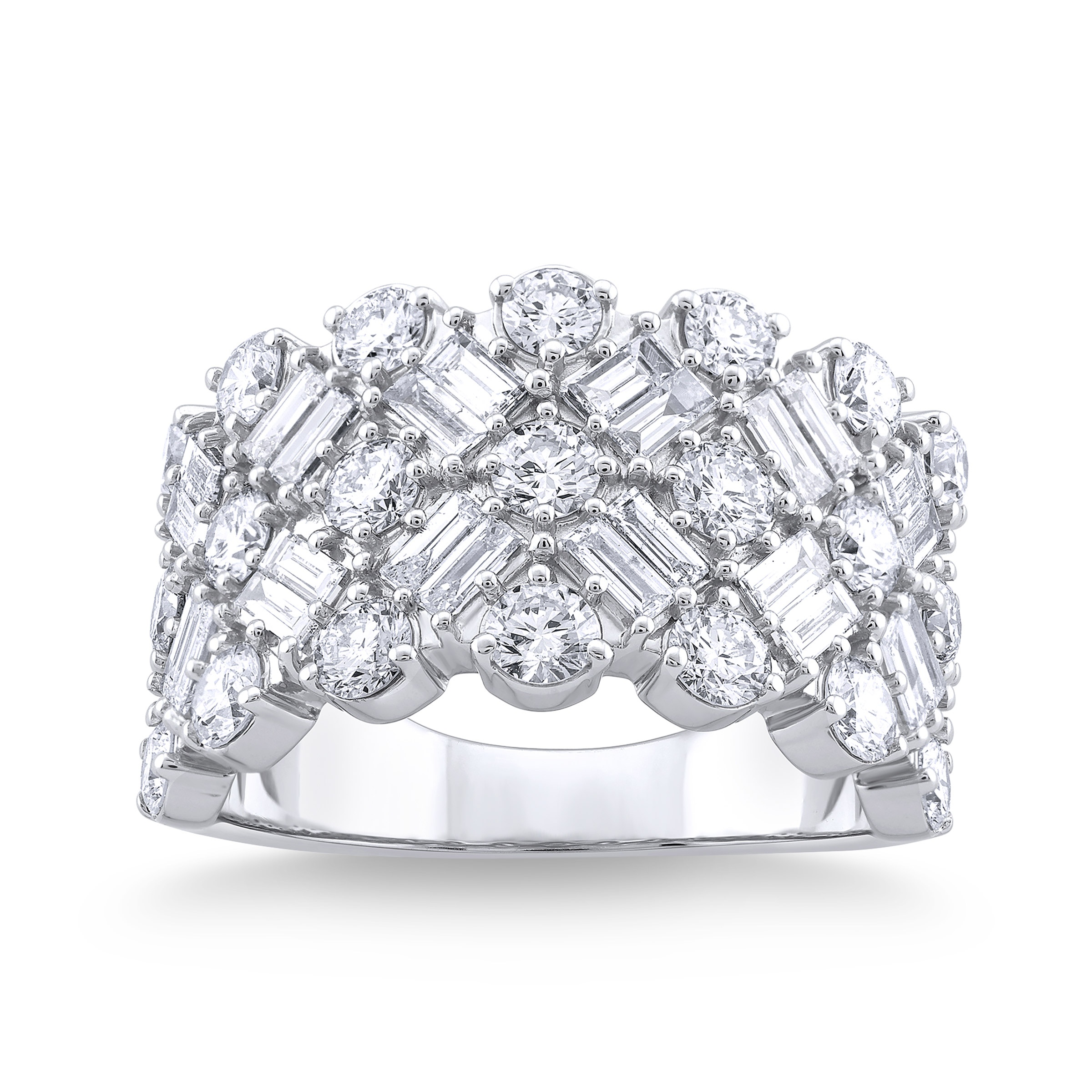 Baguette and Round Brilliant Diamond Ring (2.50 ctw)
