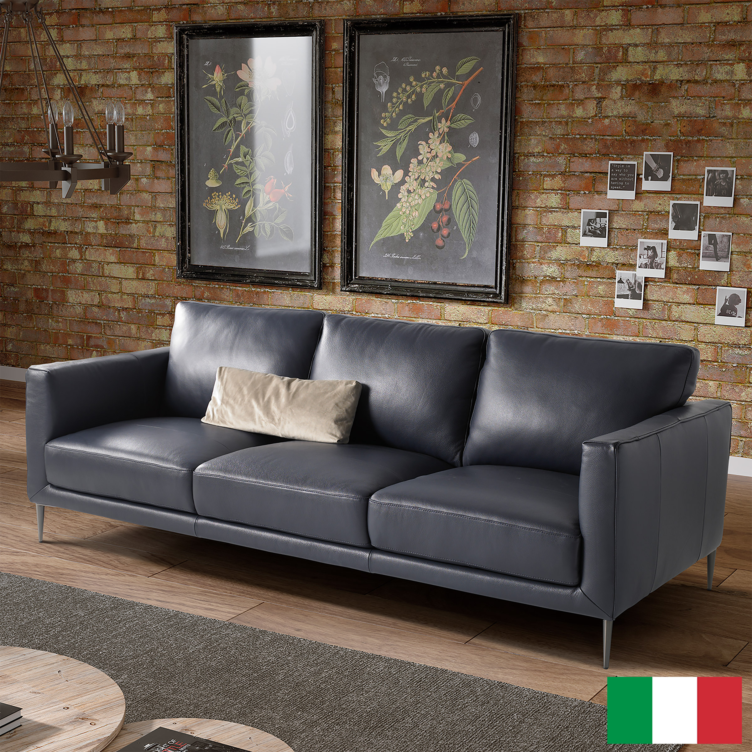 Linea Top Grain Leather Sofa