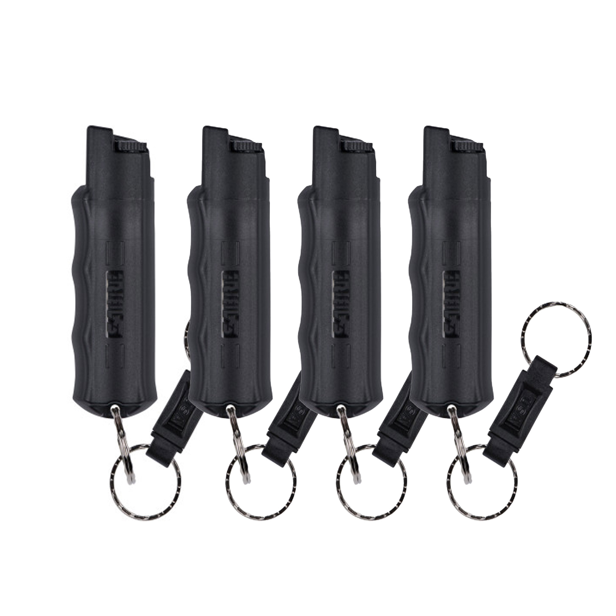 SABRE Pepper Spray with Quick Release Key Ring  4-pack