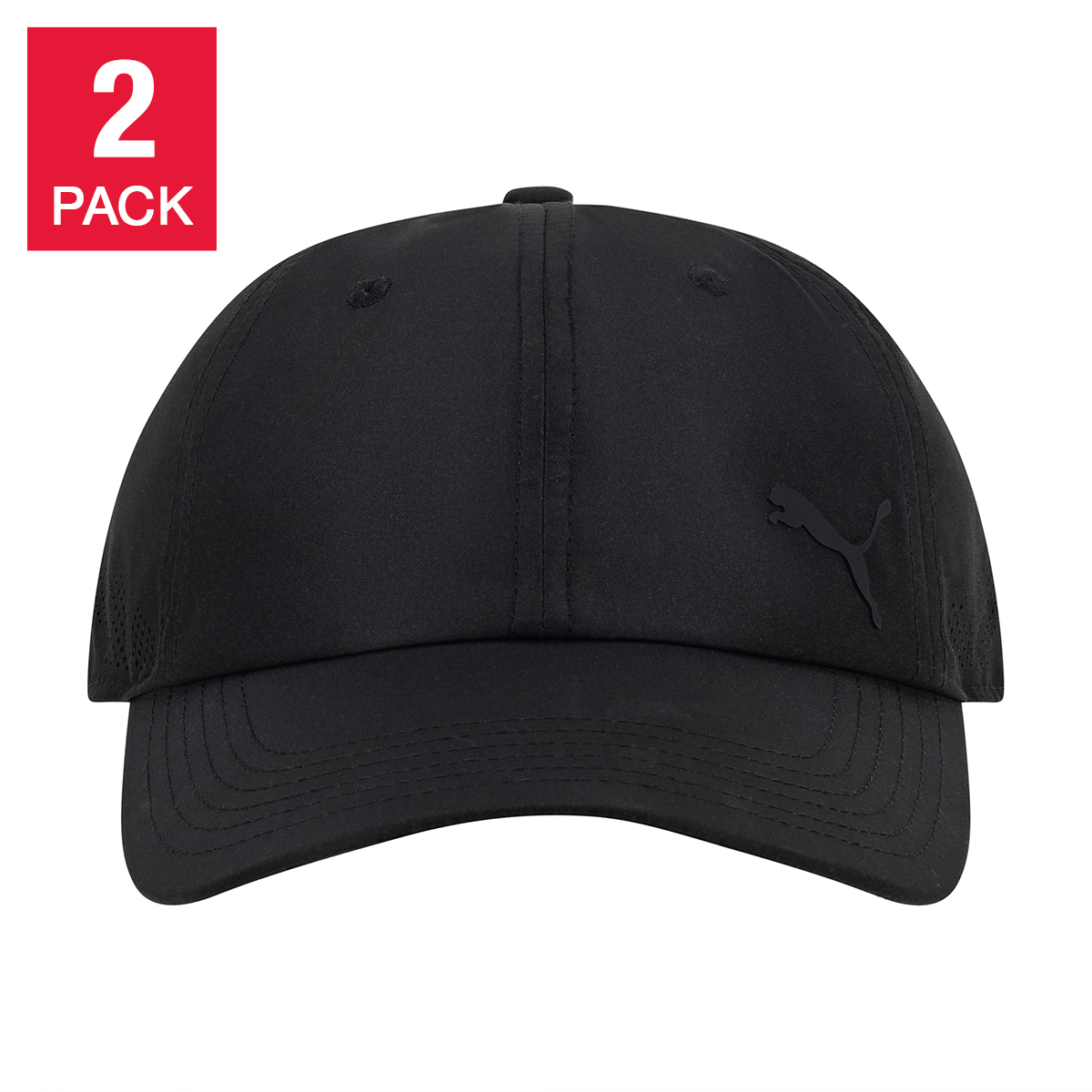 Puma Unisex Adjustable Baseball Cap, 2-pack
