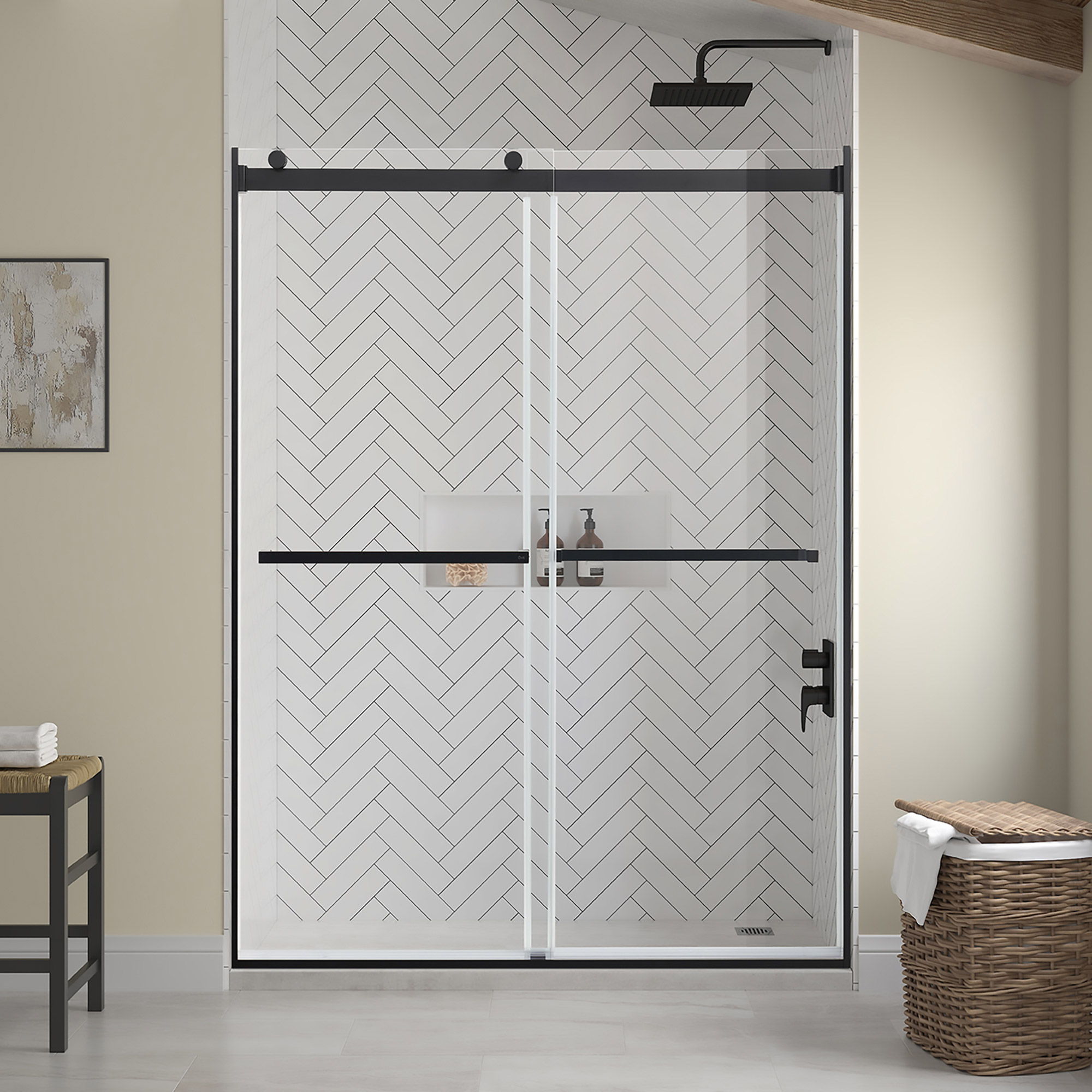 OVE Decors Baylor Sliding Alcove Shower Door