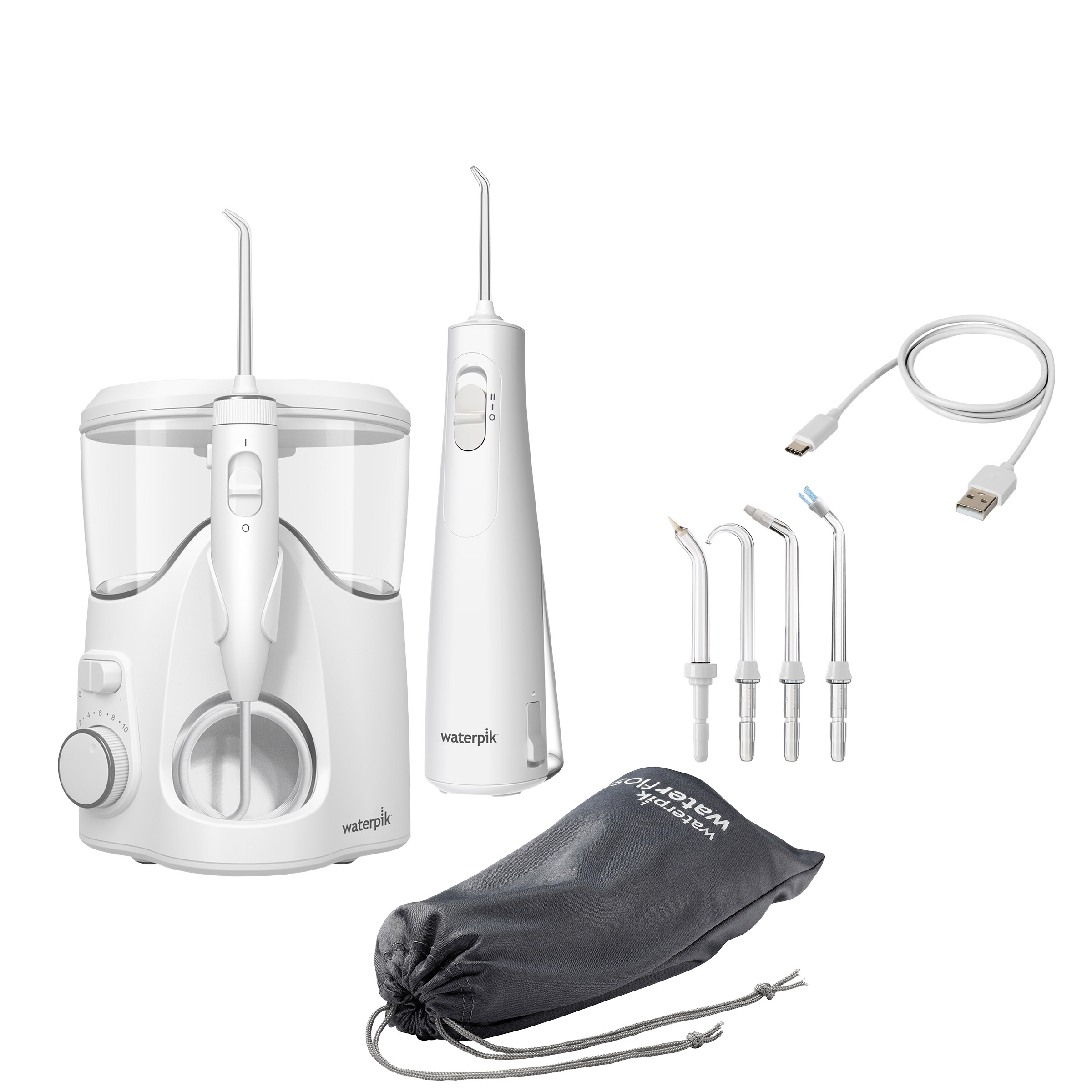 Waterpik Ultra Plus & Cordless Enhance Water Flosser Combo Pack