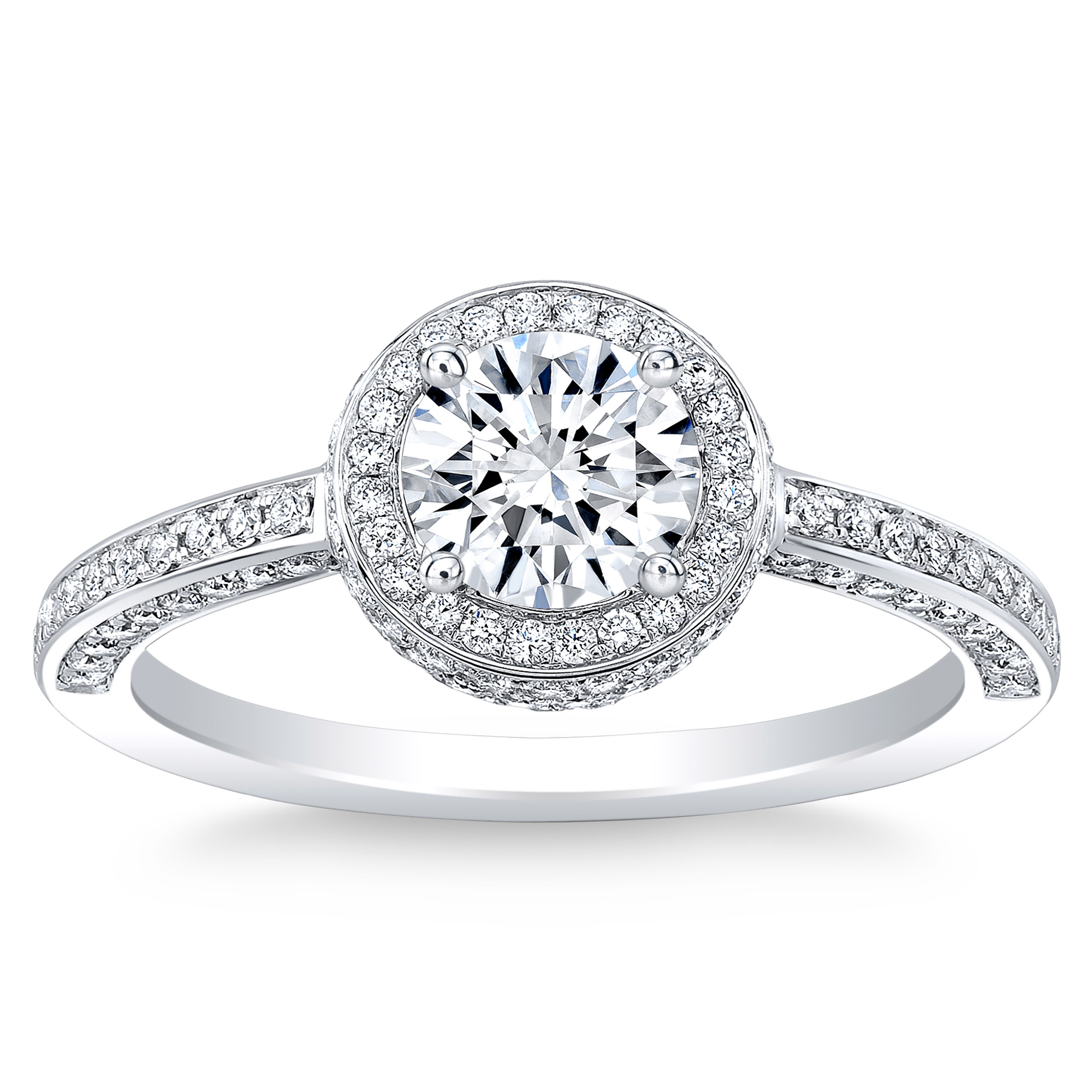 Round Brilliant Diamond Halo Ring (1.25 ctw)