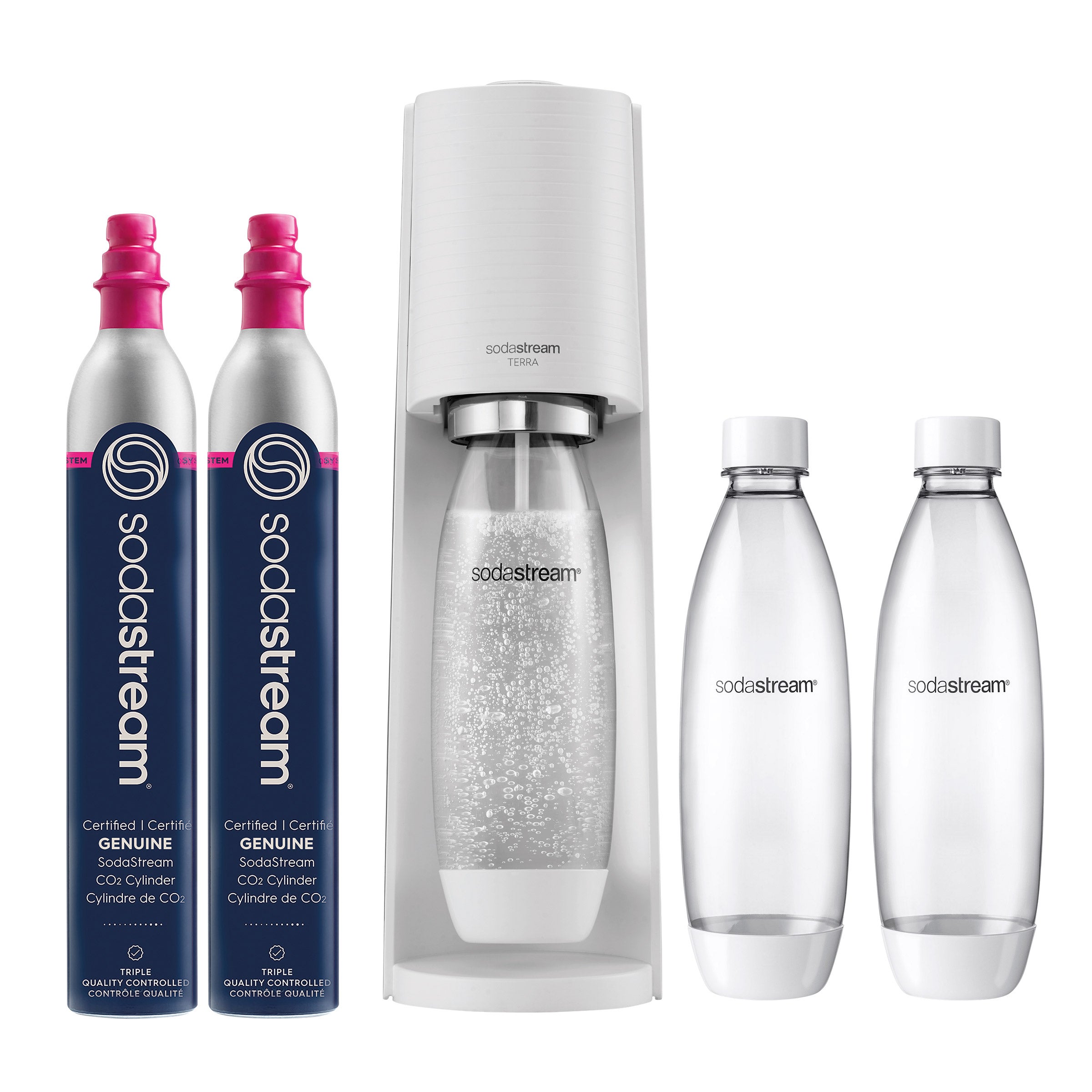 Sodastream Terra CQC Bundle Color: White or Blue