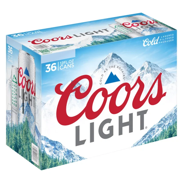 Coors Light Cans, 12 fl oz, 36-count