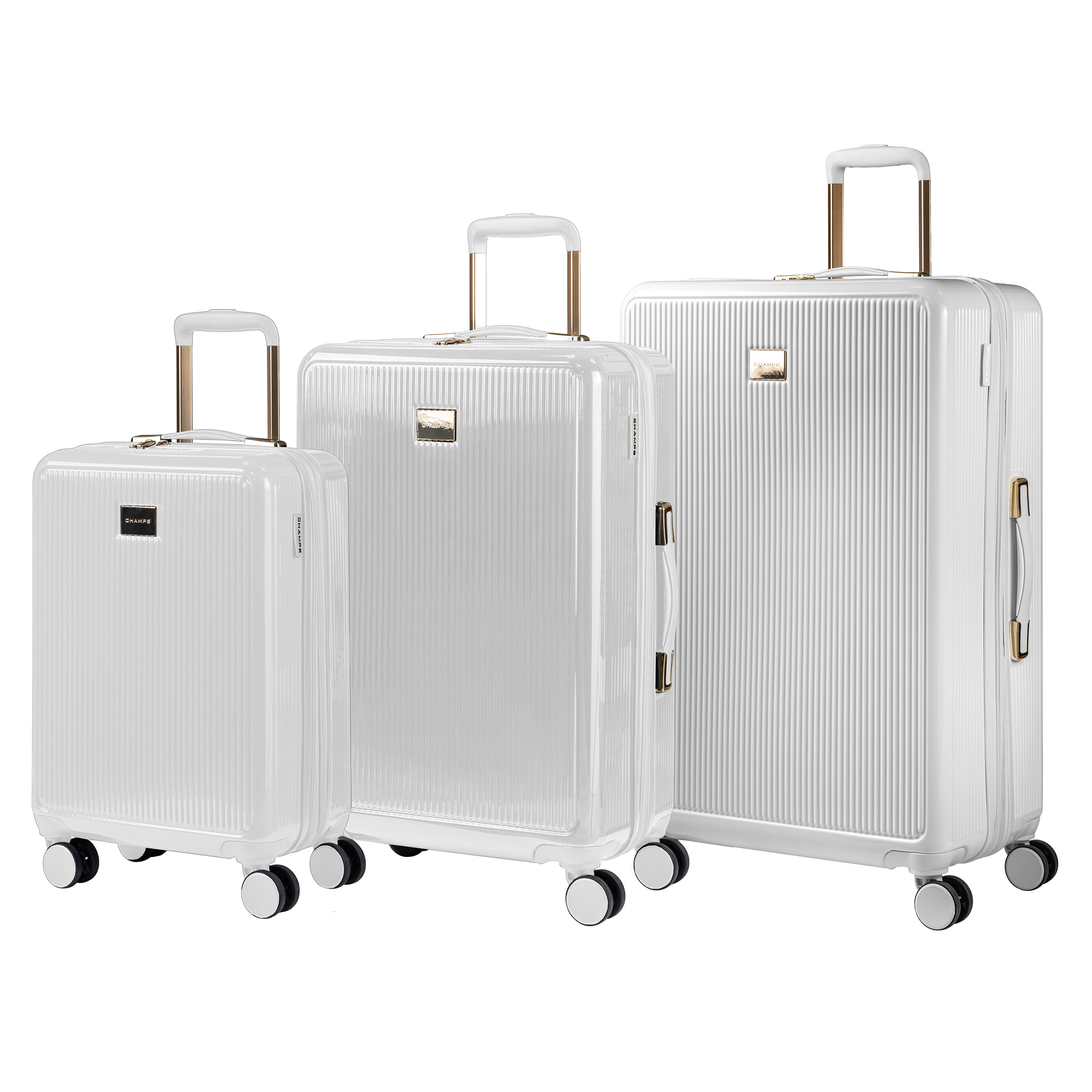 Champs Luxe 3-piece Expandable Hardside Luggage Set