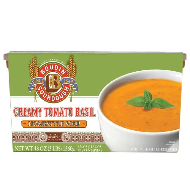 BOUDIN CREAMY TOMATO SOUP 2 PACK 24 OUNCES EA