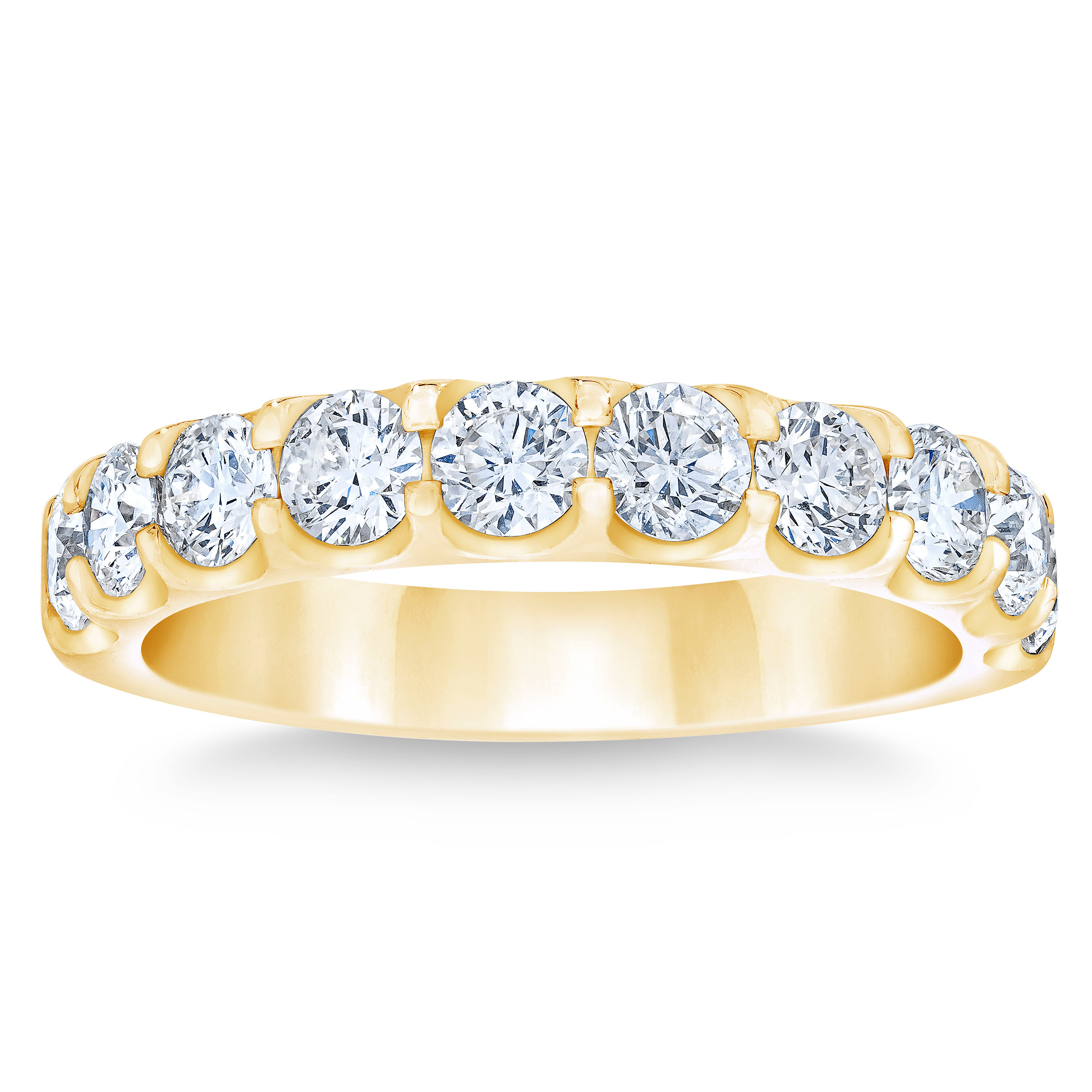 Round Brilliant 1.50 ctw VS2 Clarity  I Color Diamond Band