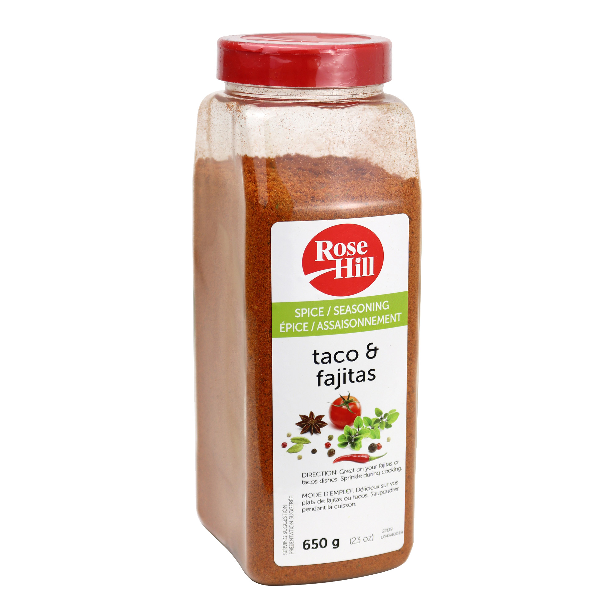Rose Hill Taco and Fajitas Seasoning, 650 g