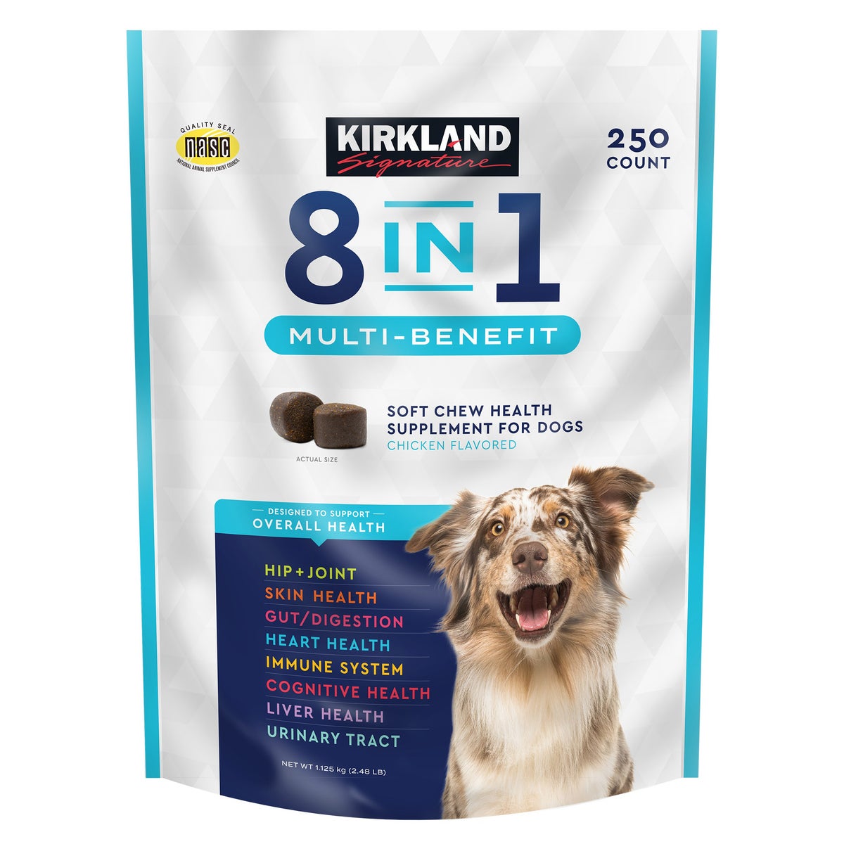 Kirkland Signature 8-In-1 Multi-Benefit Soft Chews For Dogs Kirkland Signature 8-In-1 Multi-Benefit Soft Chews For Dogs