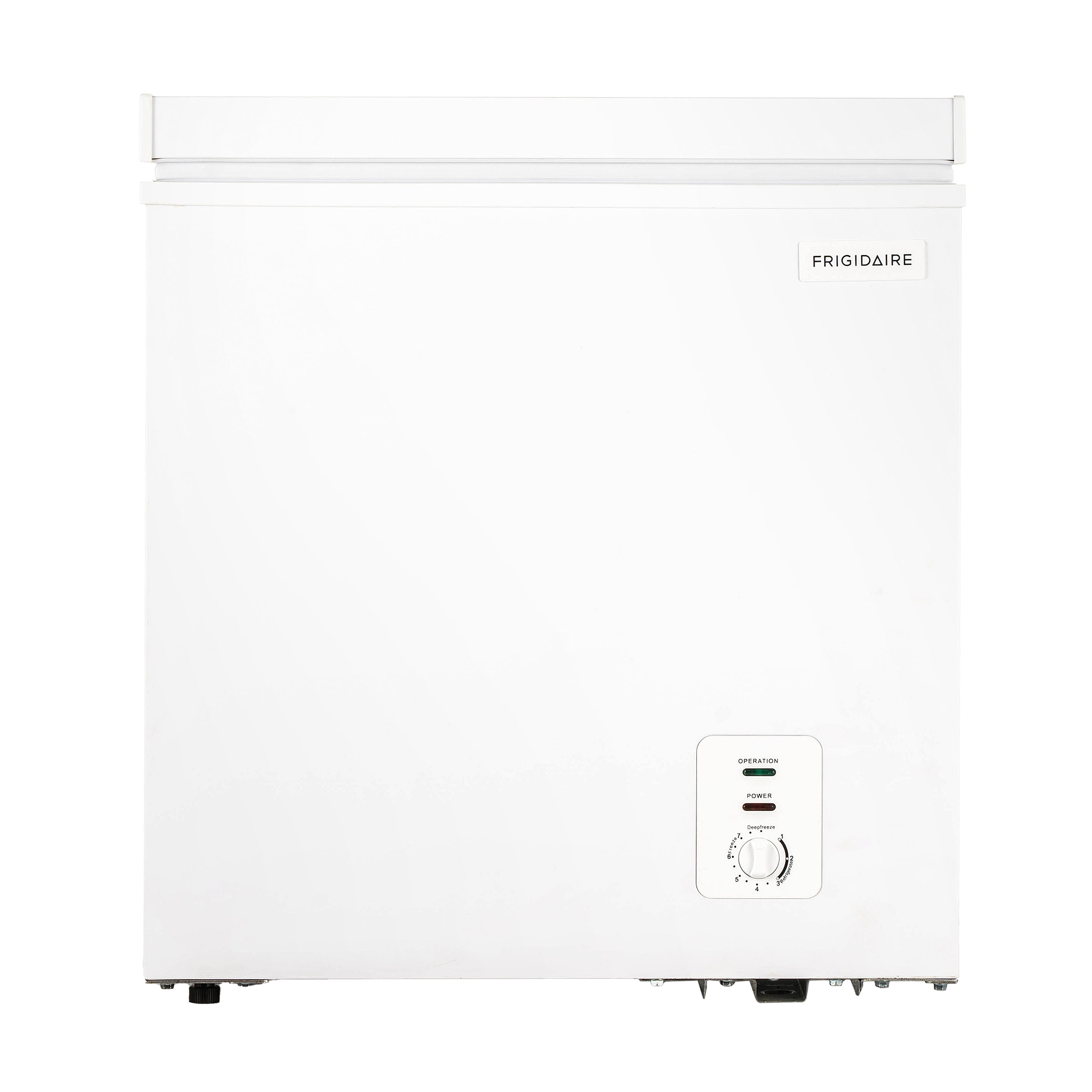 Frigidaire 18.5 in. 2.1 cu ft. White Garage Ready Convertible Chest Freezer or Refrigerator