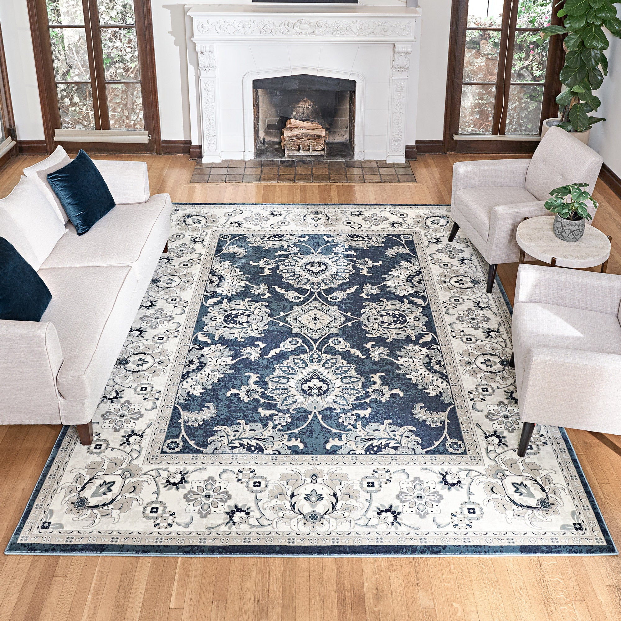 Gertmenian Thomasville Timeless Classic Minerva Blue Indoor Area