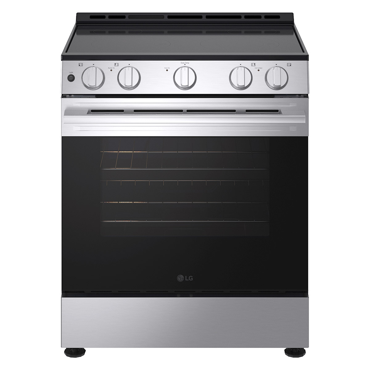 LG 30 in 6.3 cu ft. Stainless Steel Electric Slide-in Range with EasyClean and Pinch to Turn Safety Knobs