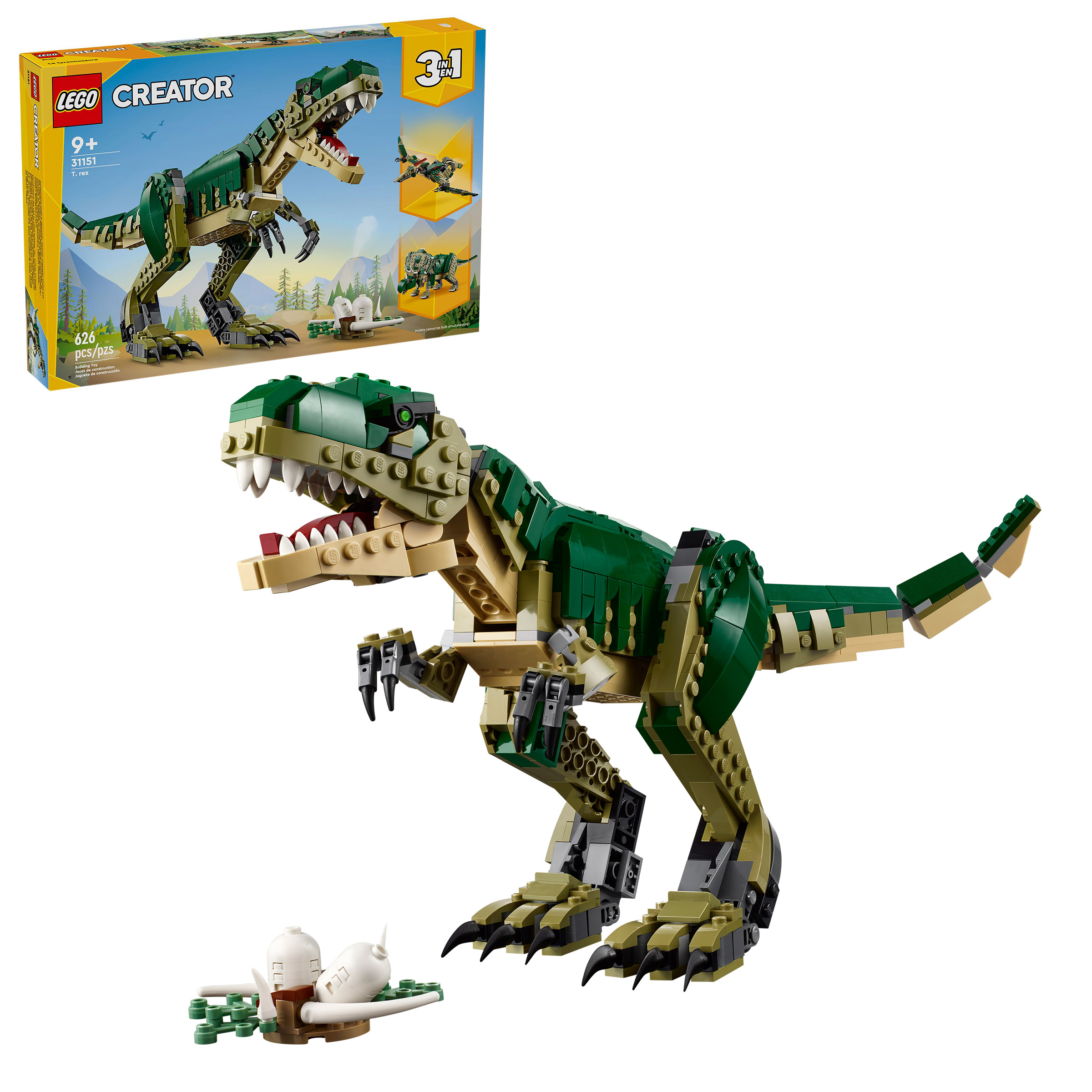 LEGO Creator 3 in 1 T. rex Dinosaur Toy 31151