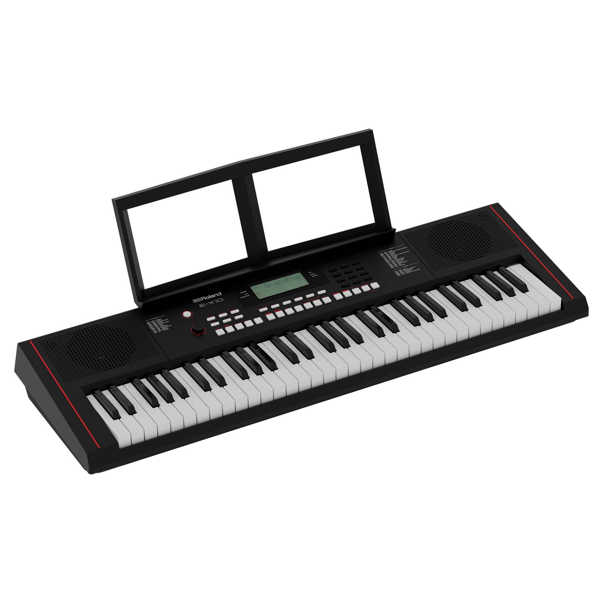 Roland E-X10 Arranger Keyboard with Music Rest and Power Adapter