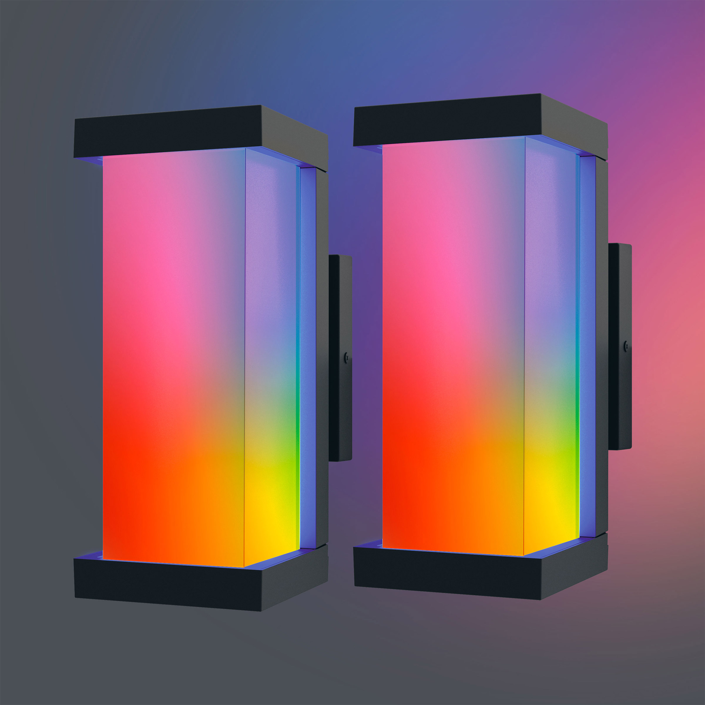 Atomi Smart Wi-Fi Quadrata Outdoor Wall Sconces (2-pack) | Costco