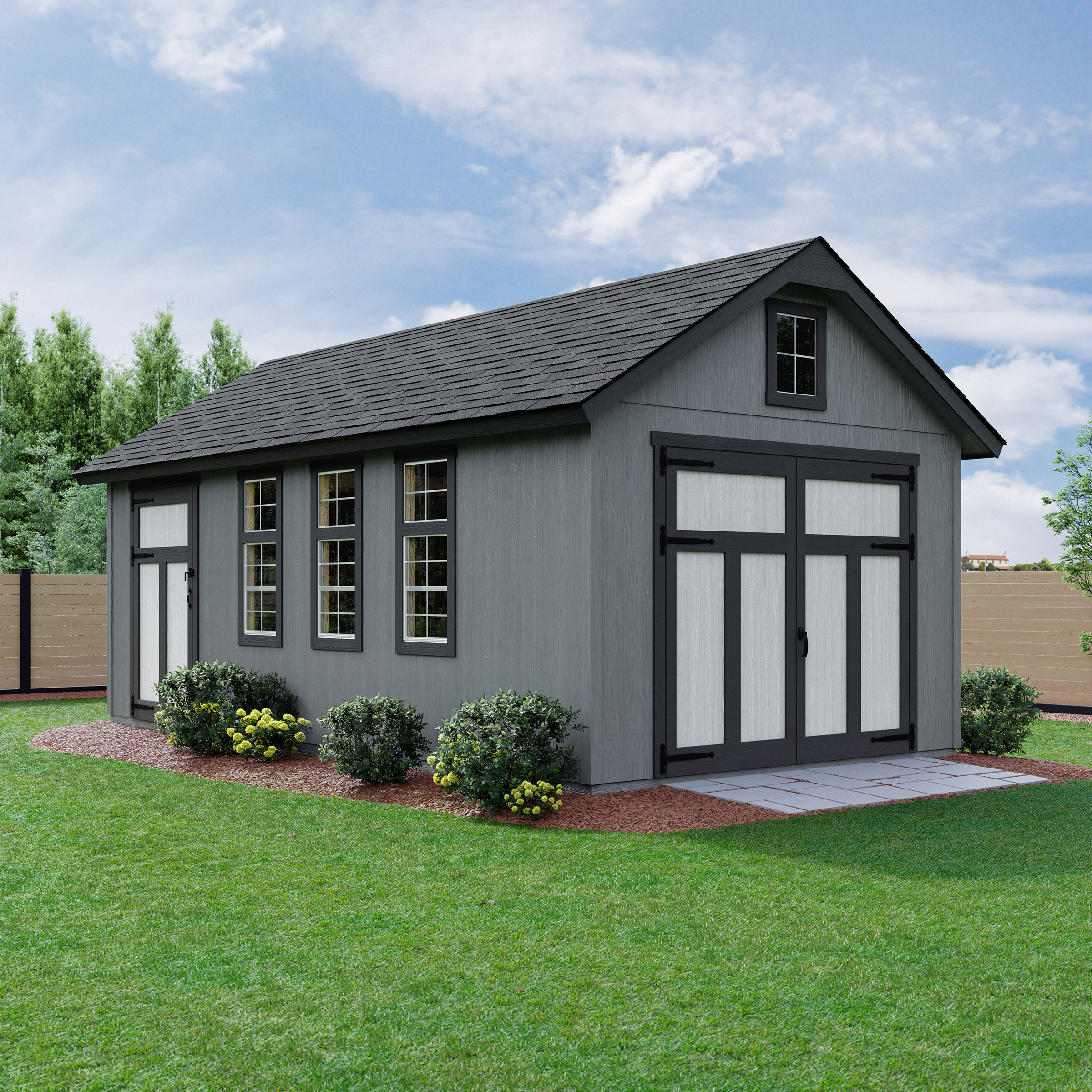 Yardline Upton 12’ x 24’ Wood Shed – Do It Yourself or Pro Installed