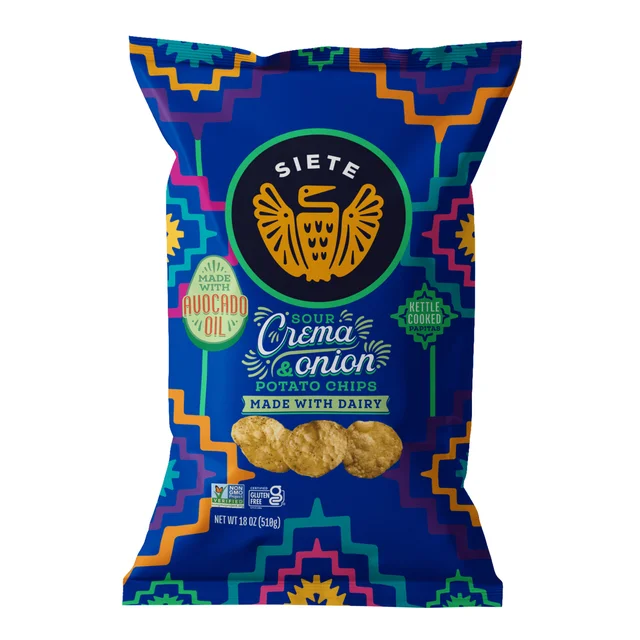SIETE SOUR CREMA AND ONION 18 OZ