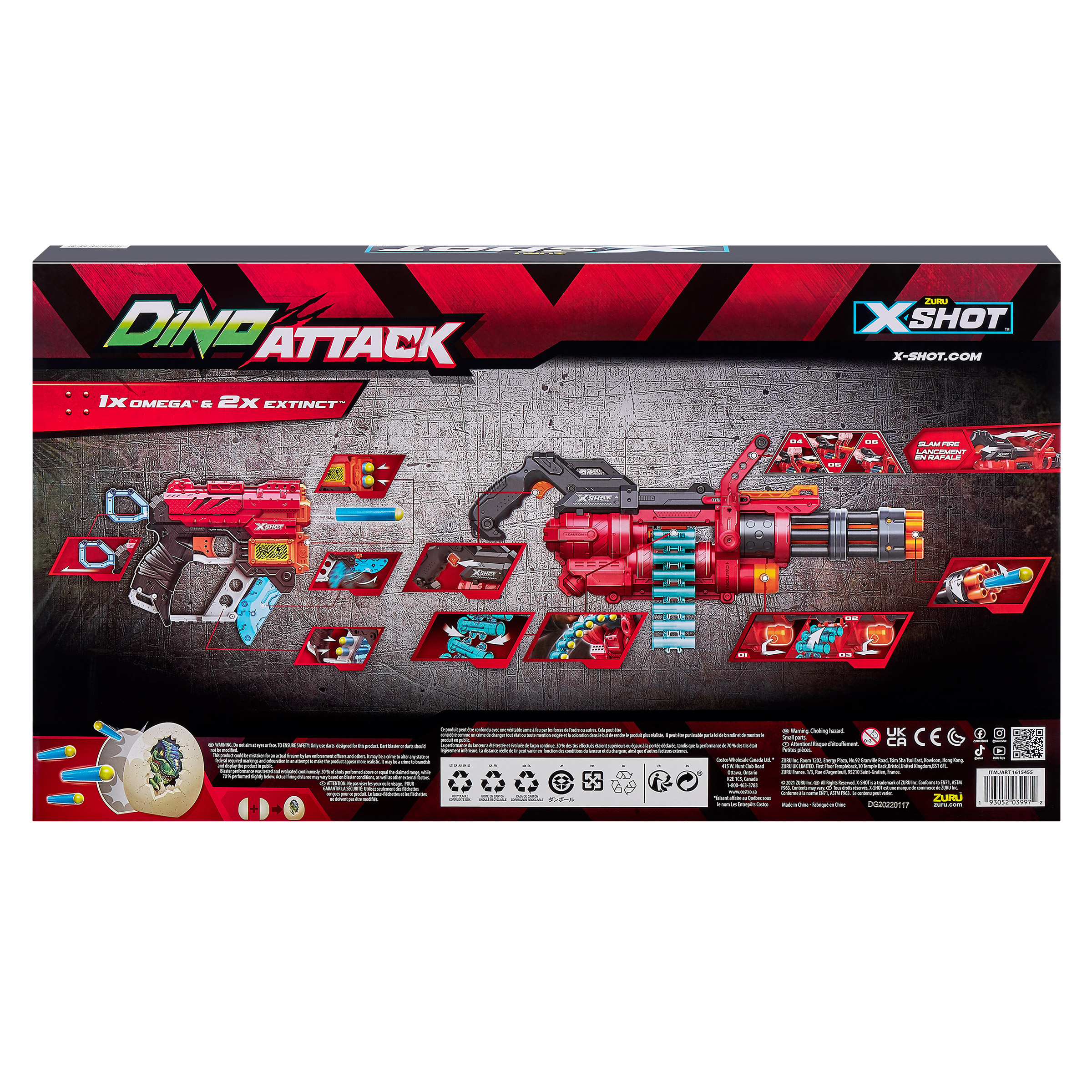 X-Shot Dino Attack Dino Battle Pack | Costco