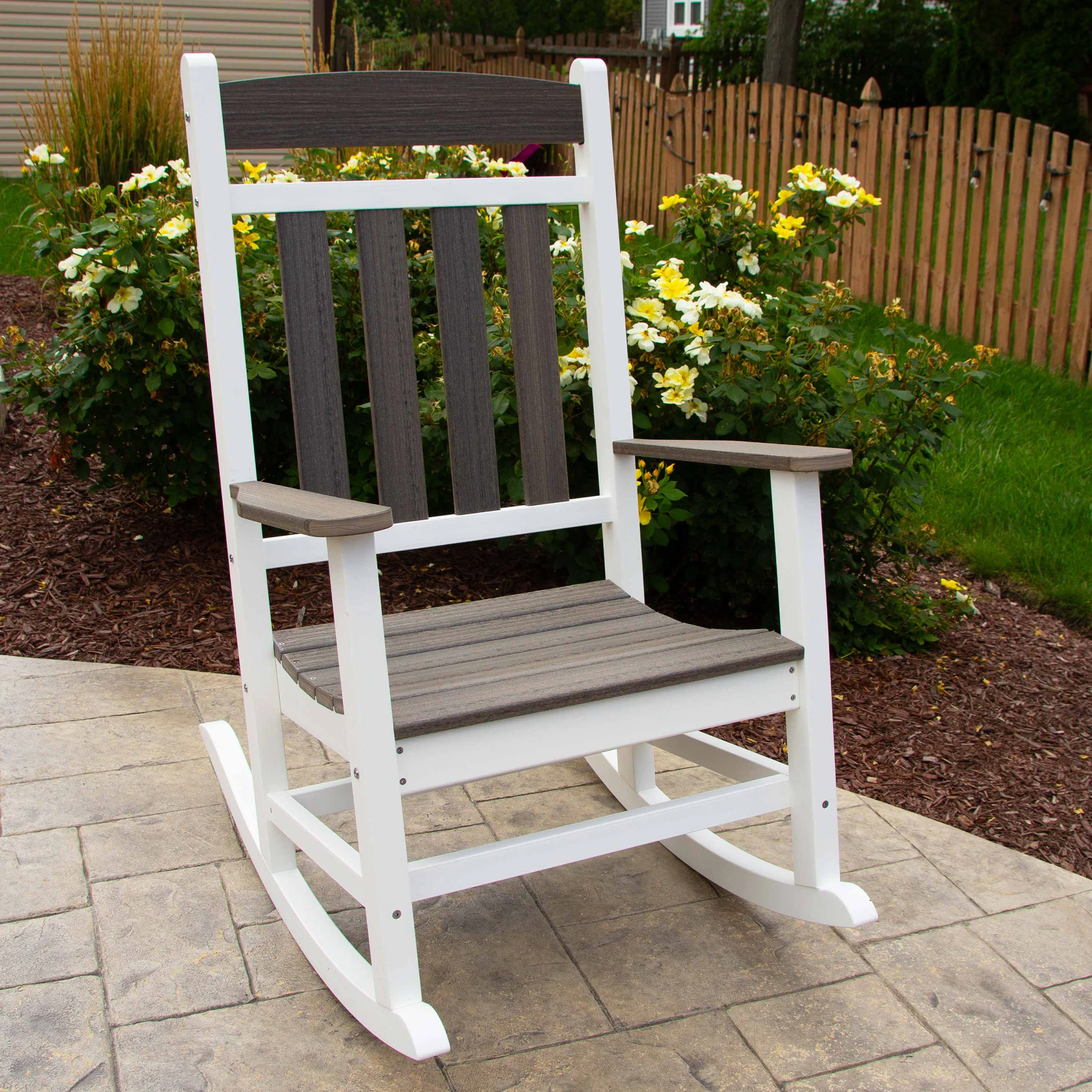 Leisure Line Outdoor Rocking Chair by Tangent Brown