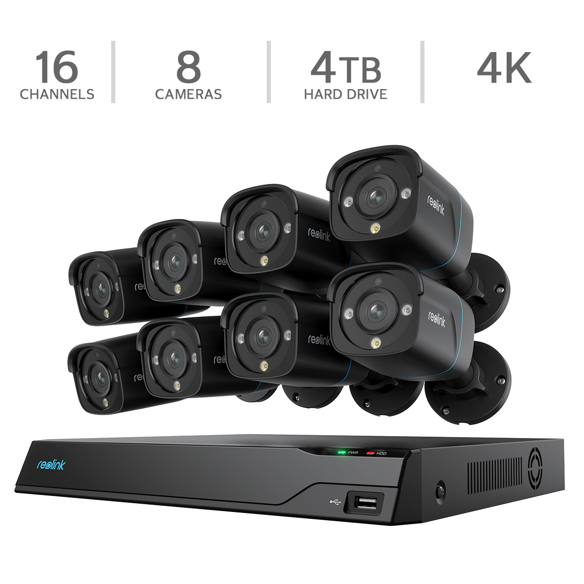 Reolink Advantage Series 4K 16-Channel 4TB NVR Security System
