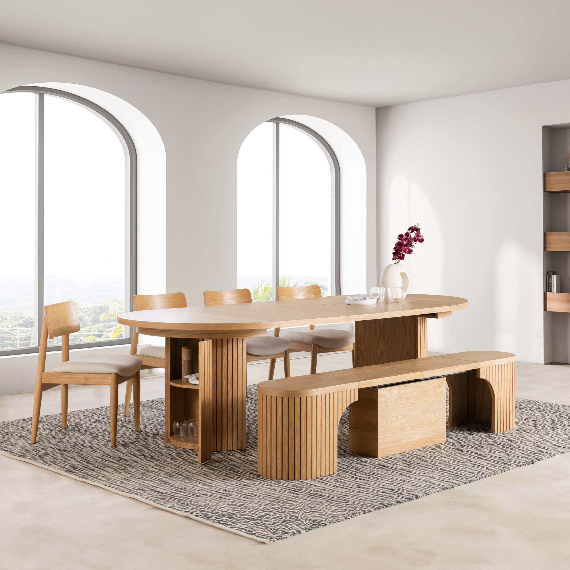 Transformer Table Extendable Round Dining Collection | Costco