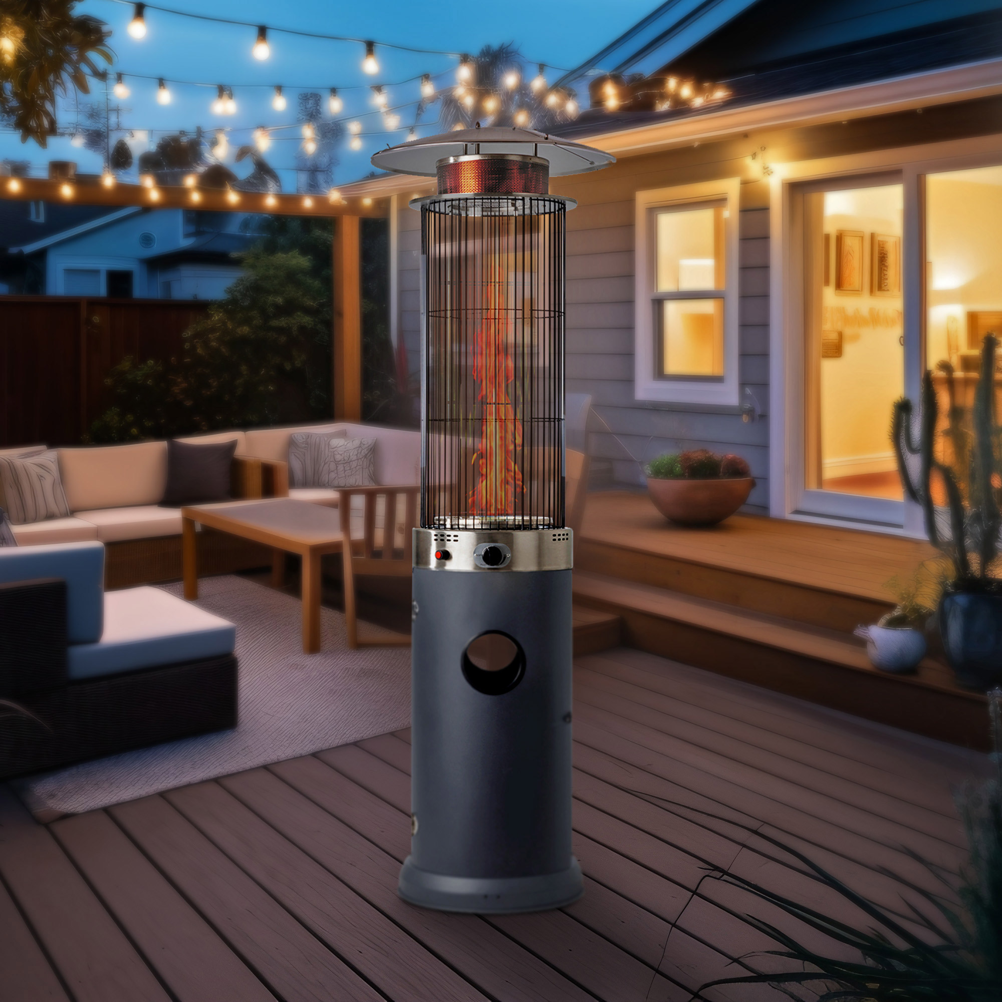 Fire Sense Spiral Flame Patio Heater | Costco