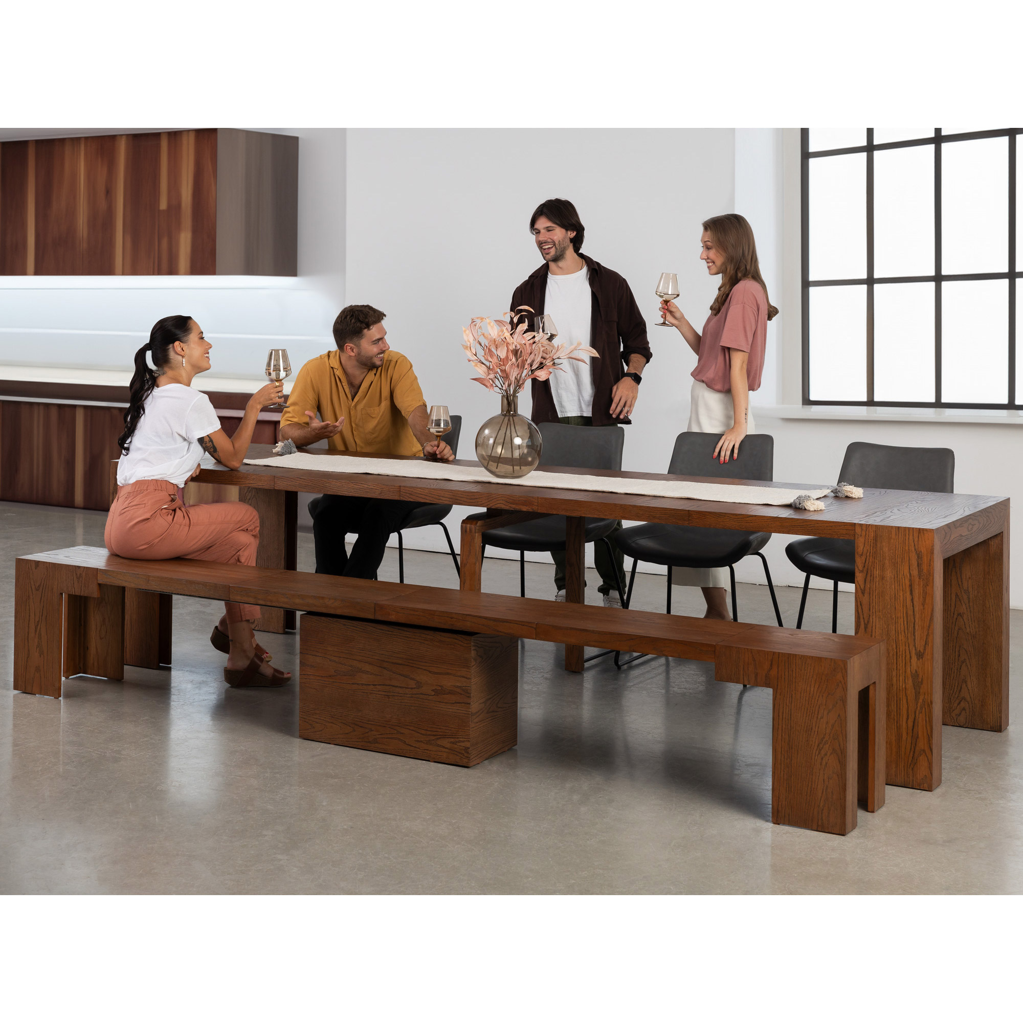 Transformer Table Extendable 2-piece Dining Set | Costco