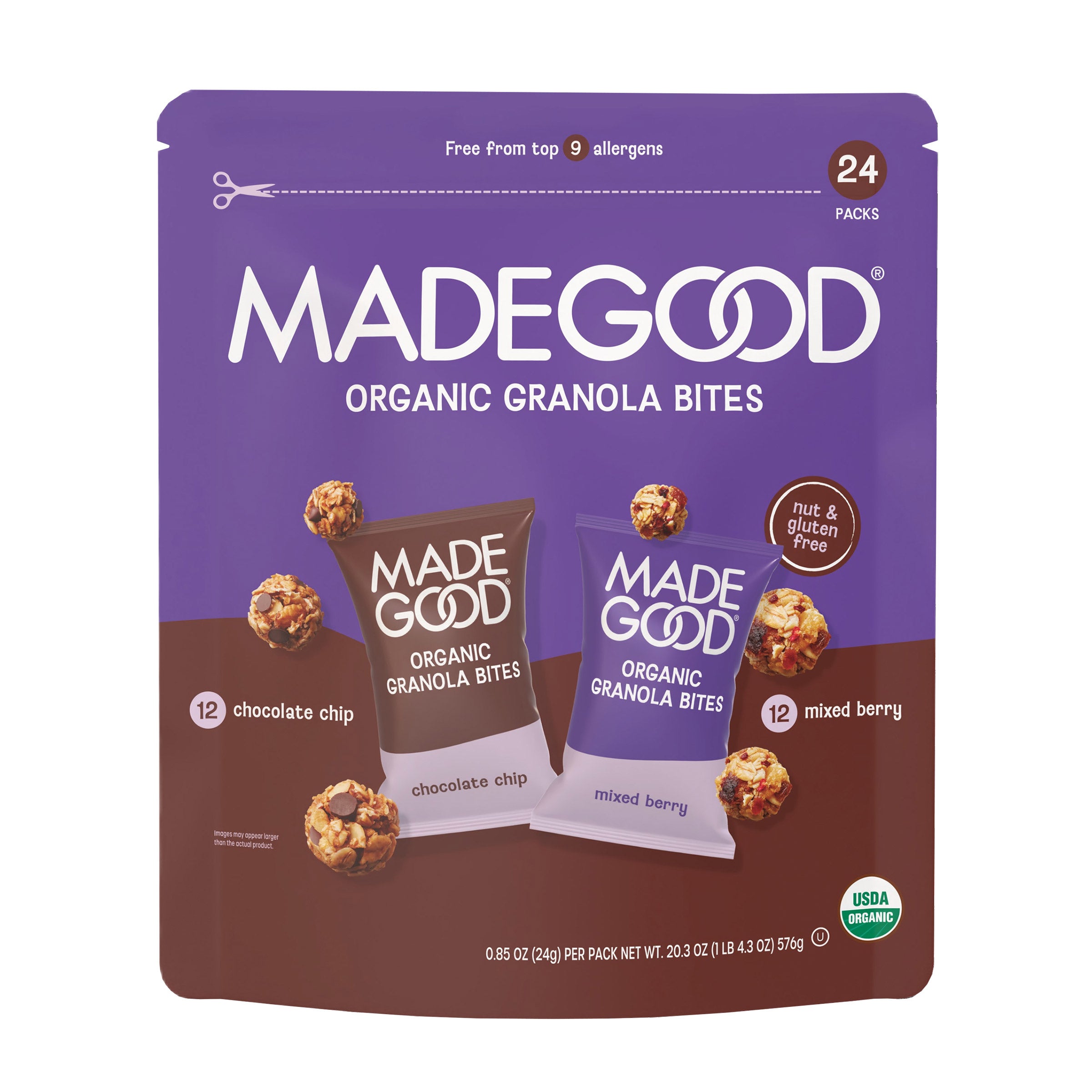 organic granola bites