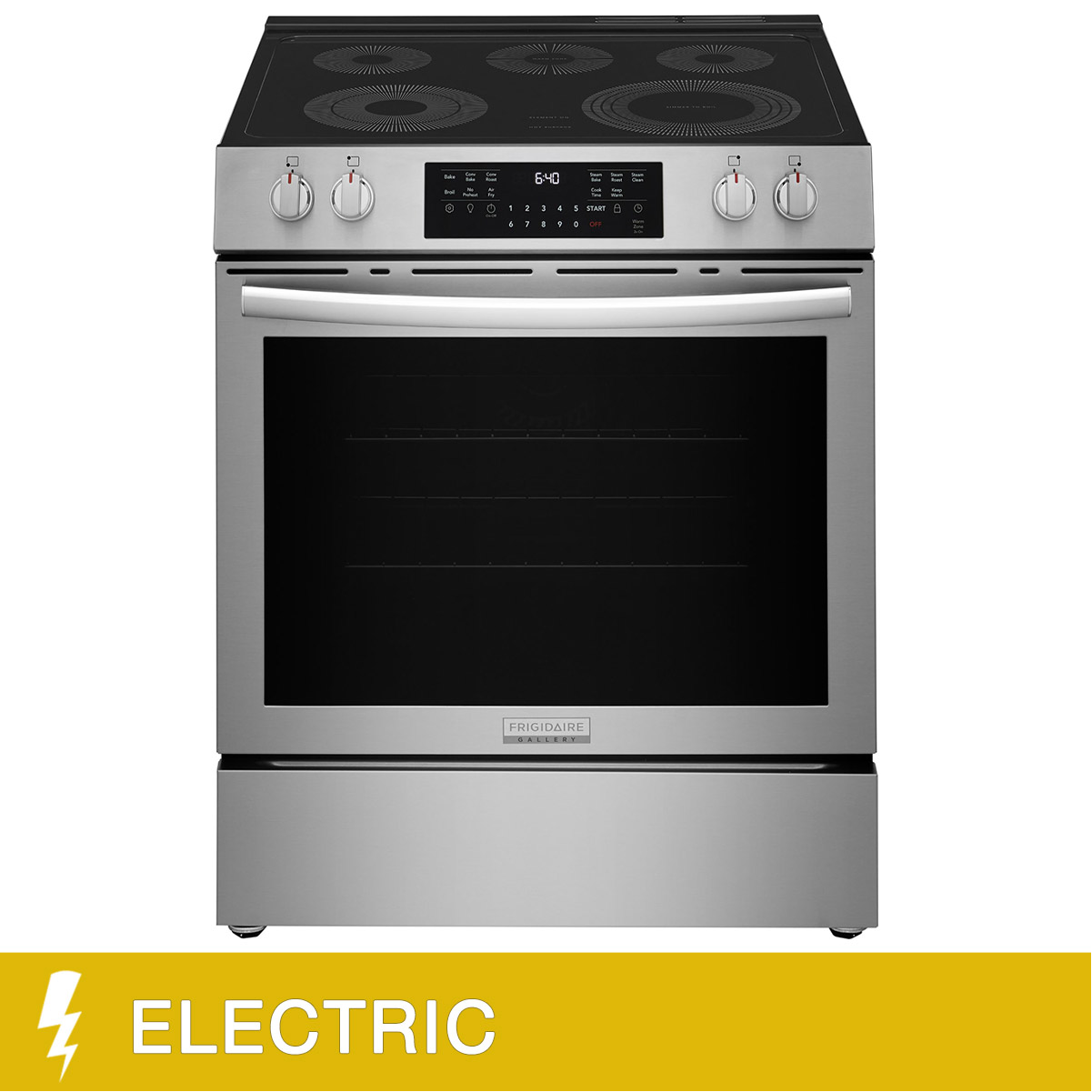 Frigidaire Gallery 30 in. 5.3 cu. ft. Stainless Steel Electric Total Convection Range with Air Fryer and Air Sous Vide