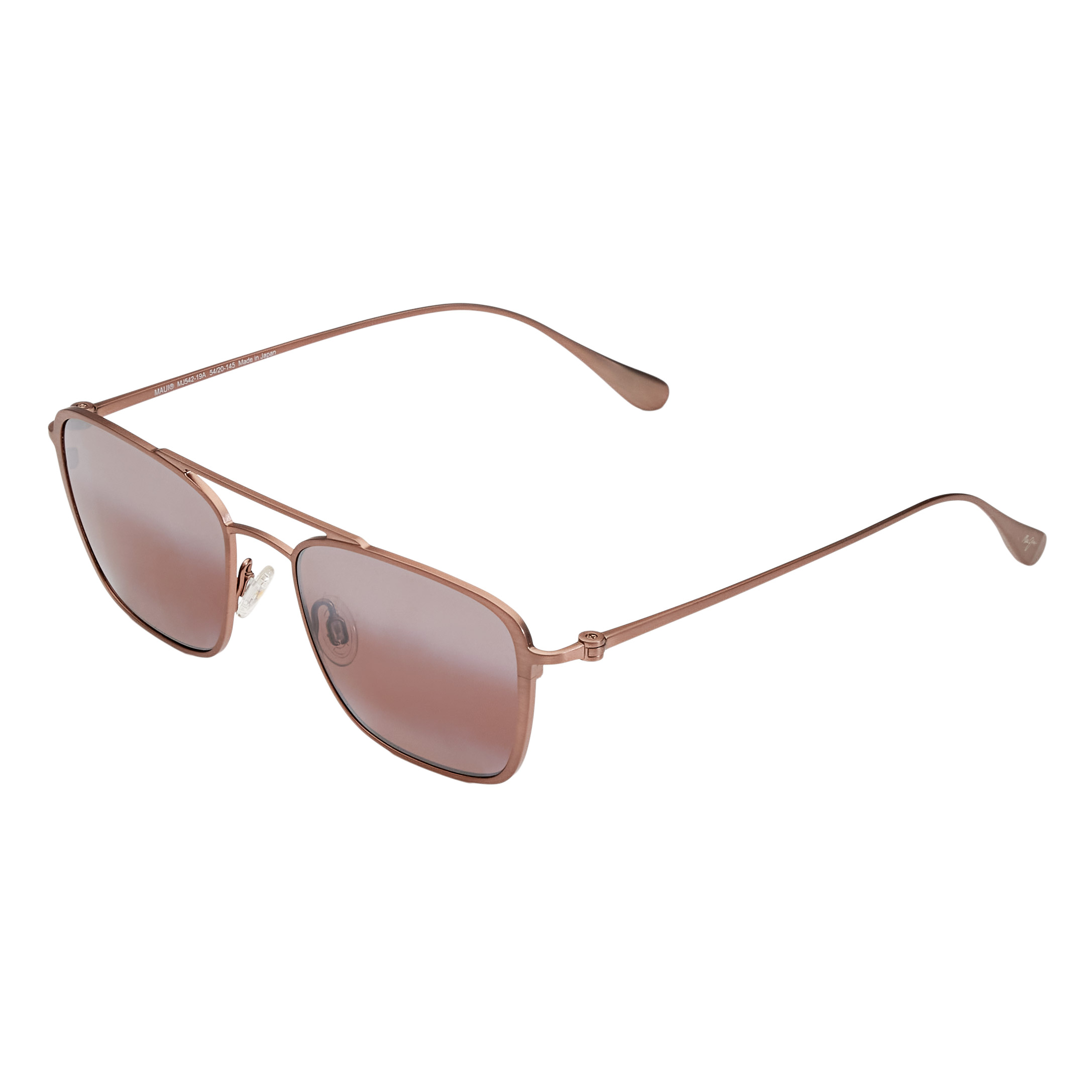 Maui Jim Ebb Flow P542-07M Matte Brushed Burgundy Maui Sunrise