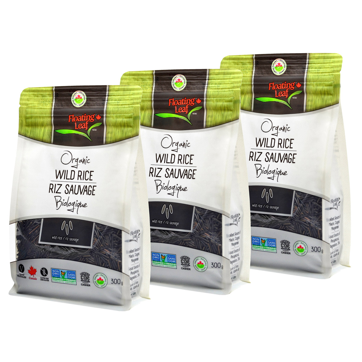 Floating Leaf Organic Wild Rice, 3 × 300 g | Costco