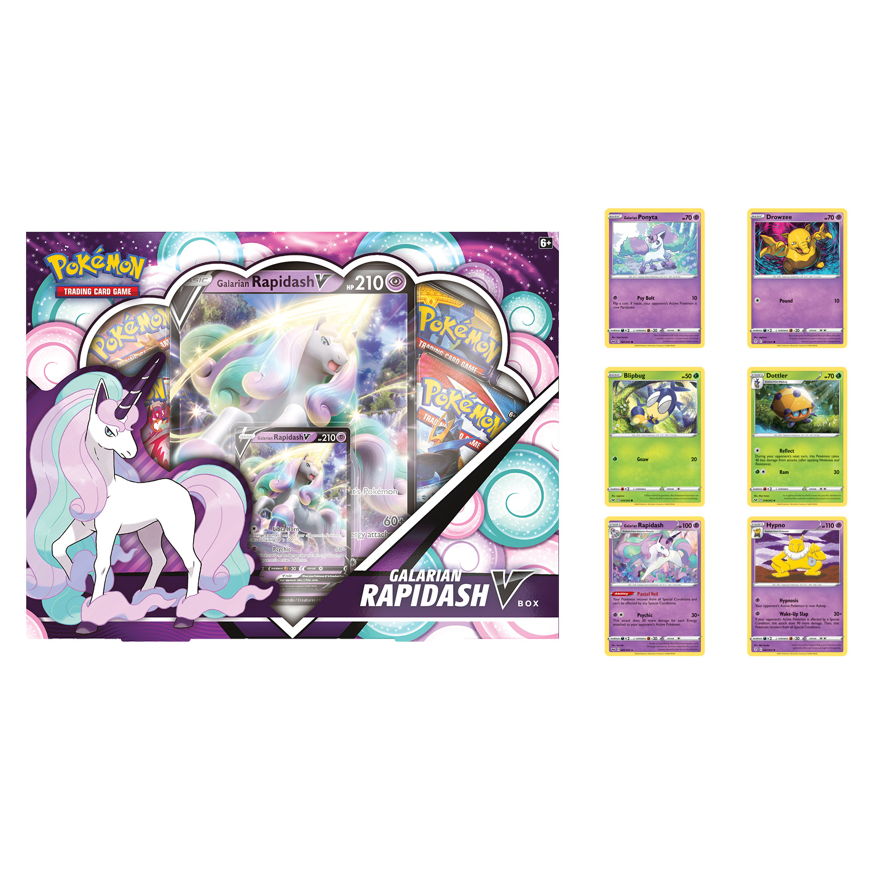 pokmon trading card game galarian rapidash v box Pokemon TCG:  Collectors Emporium NY Weakness / Resistance / Retreat Cost Pokemon TCG Galarian Rapidash V