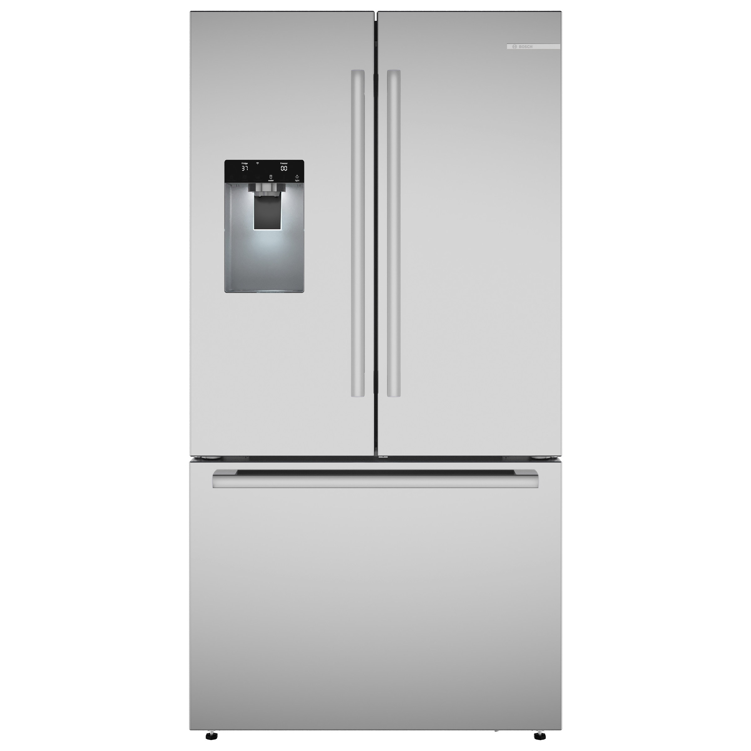 Bosch 500 Series 26 cu. ft. Standard-Depth French 3-Door Bottom